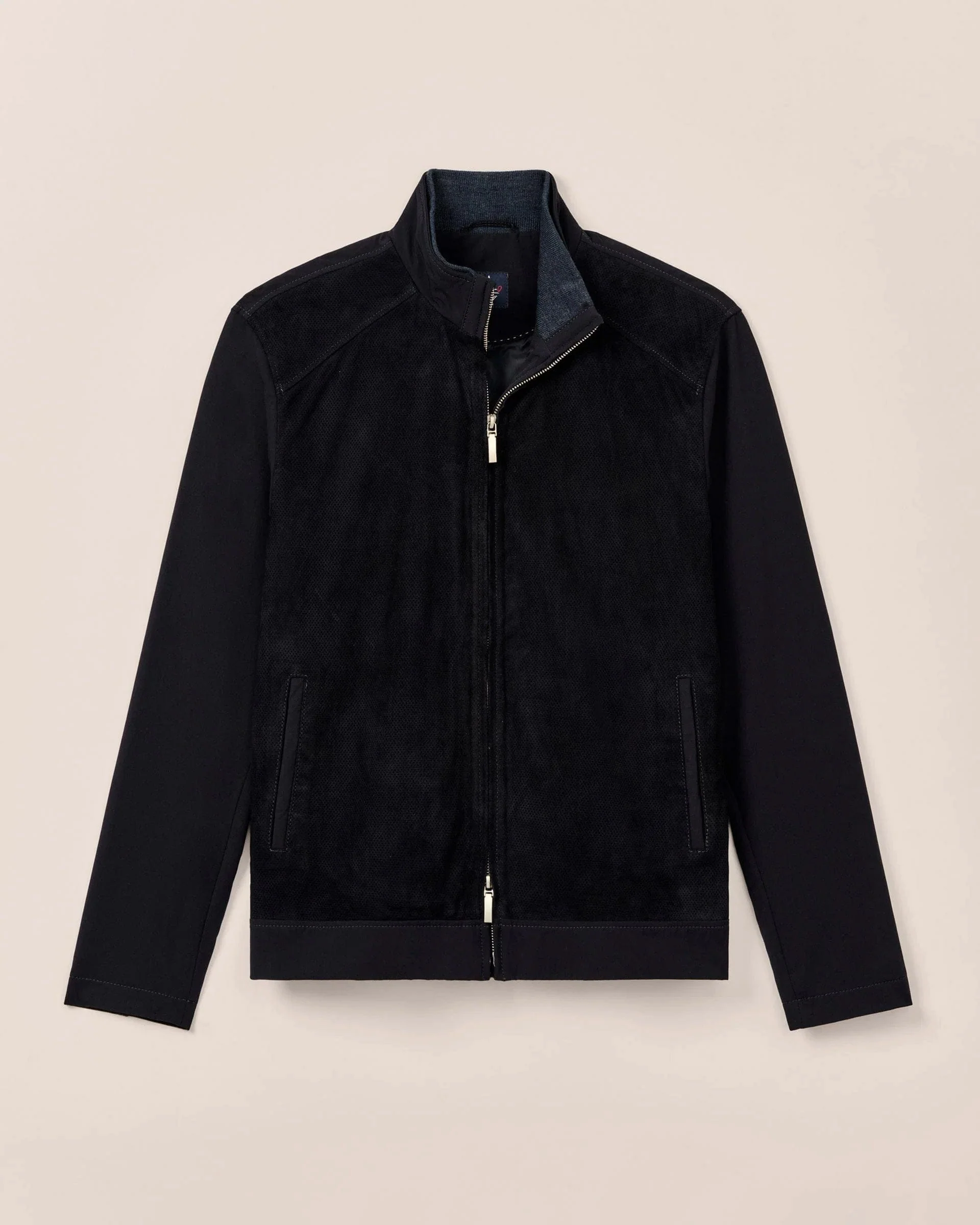 Agnelli Suede Mixed Media Jacket - Image 12