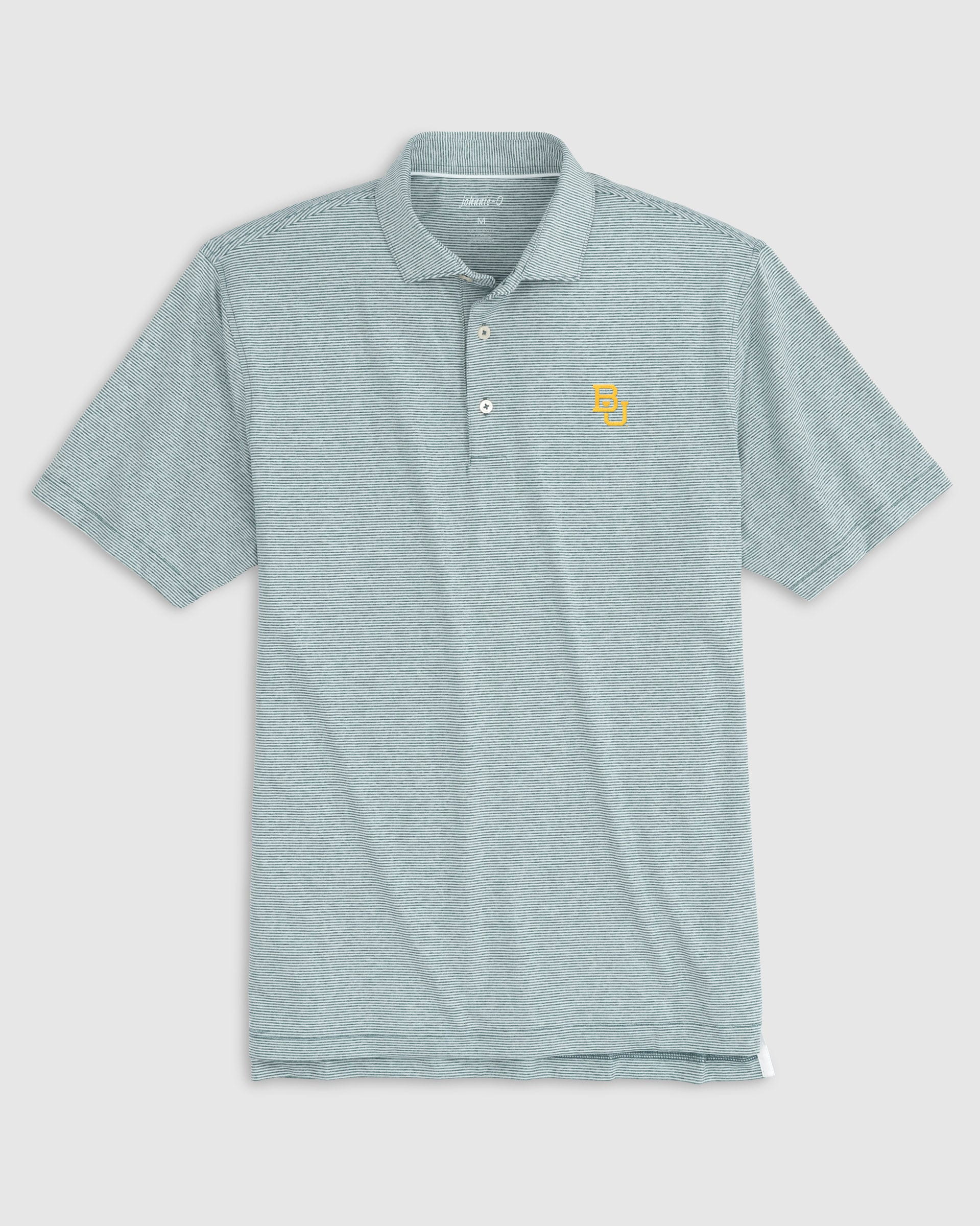 Baylor University Lyndonn Striped Jersey Performance Polo - Image 3