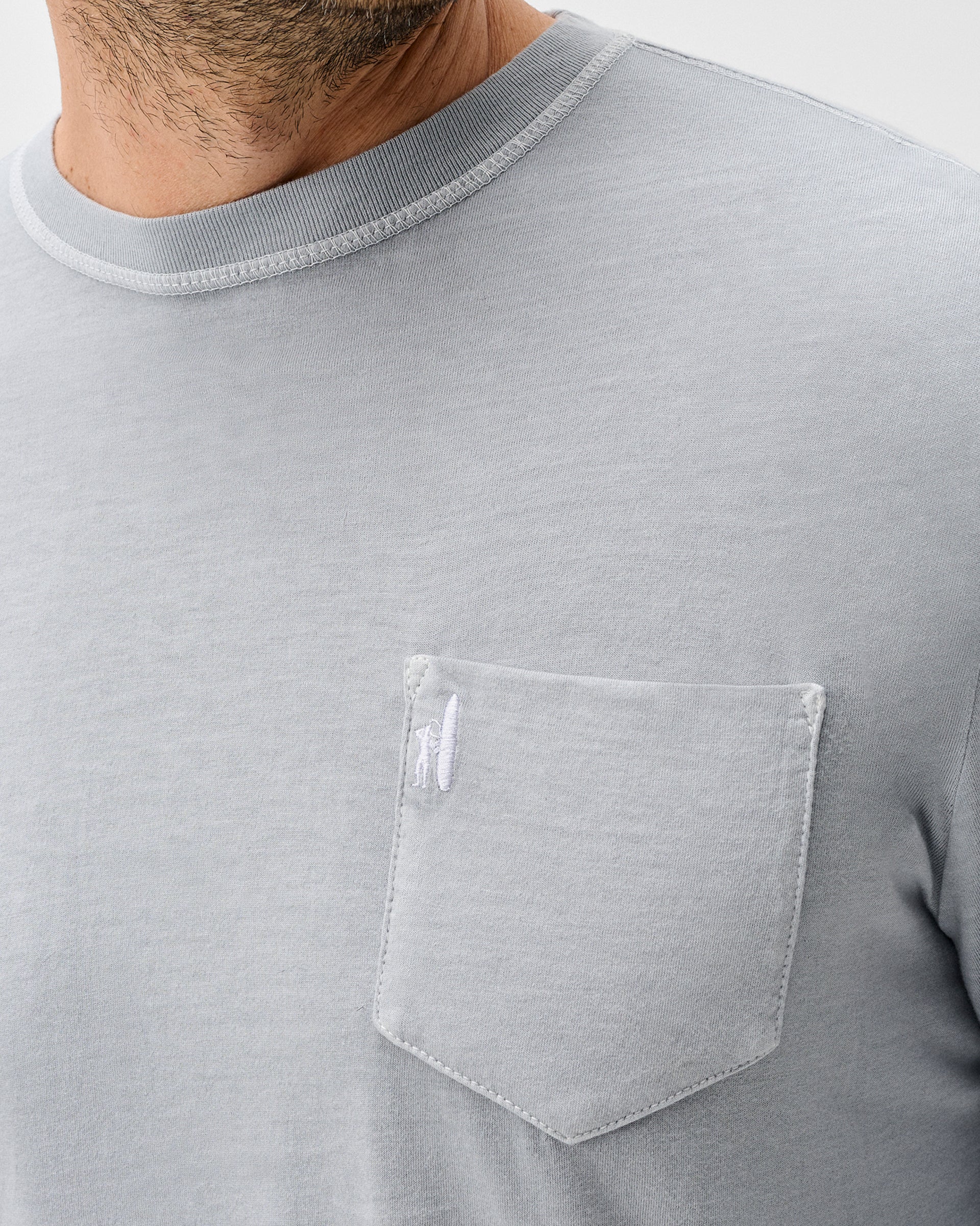 Brennan Long Sleeve Cotton Blend T-Shirt - Image 4