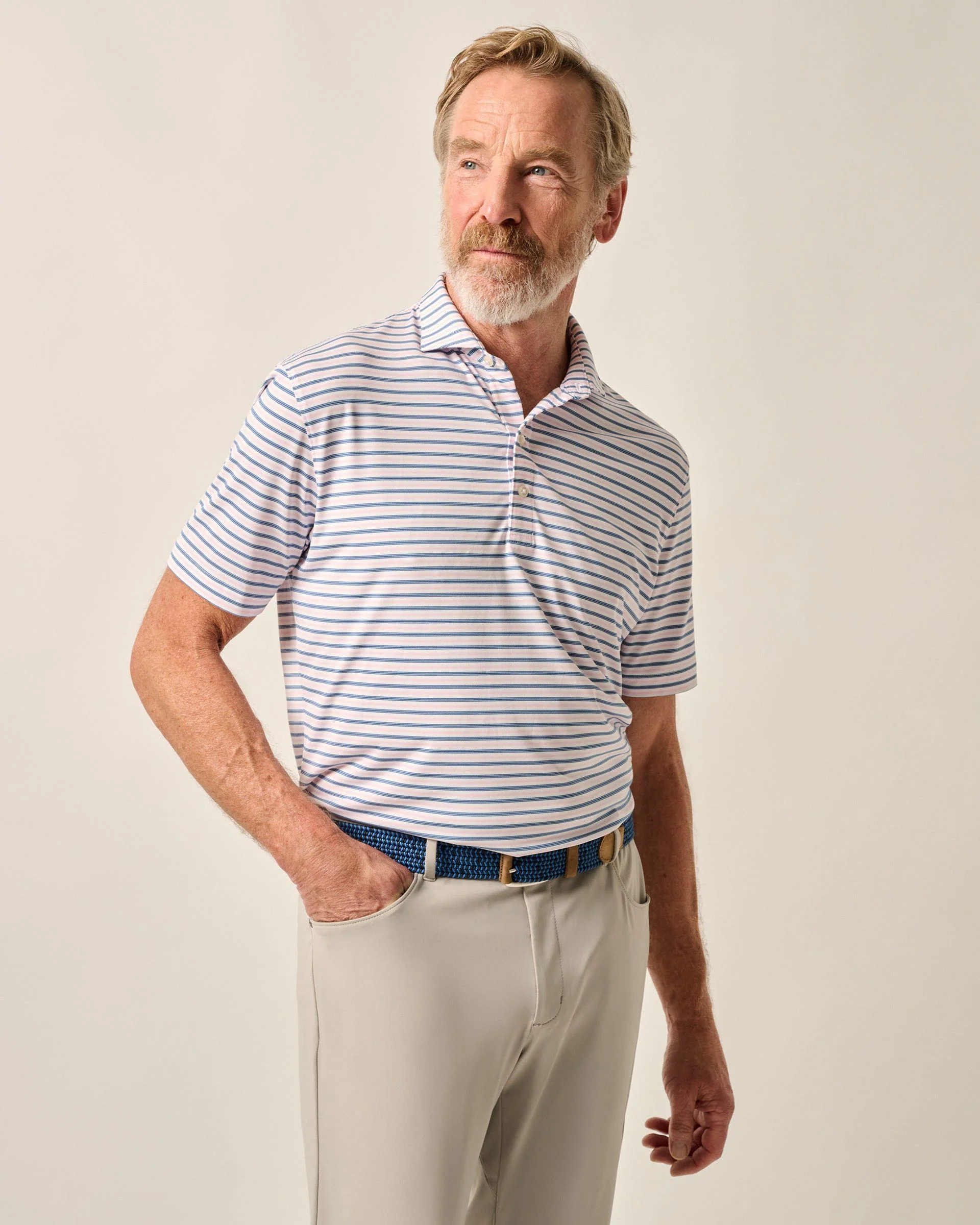 Performance Jersey Polo - Bronte Stripe