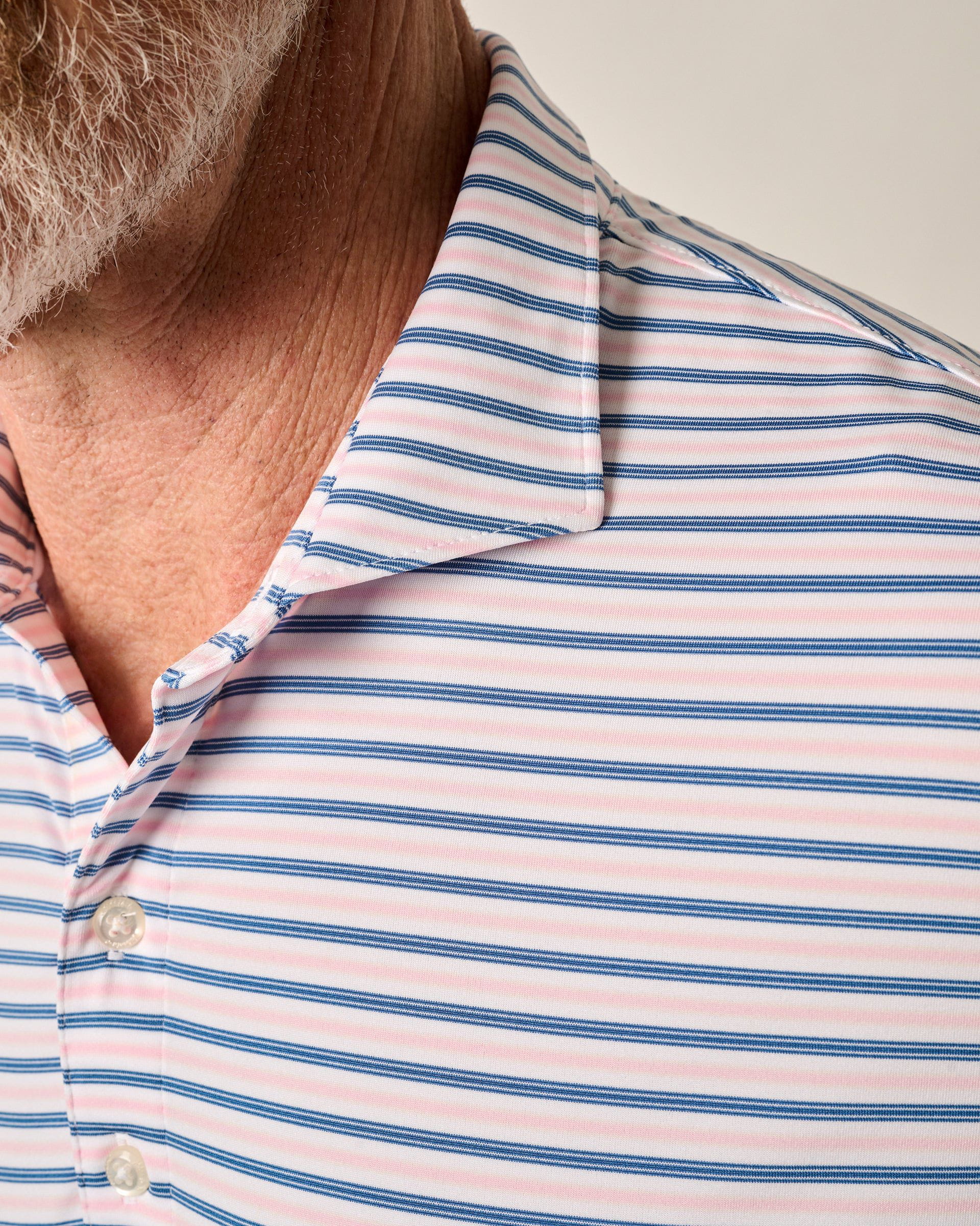 Performance Jersey Polo - Bronte Stripe - Image 2
