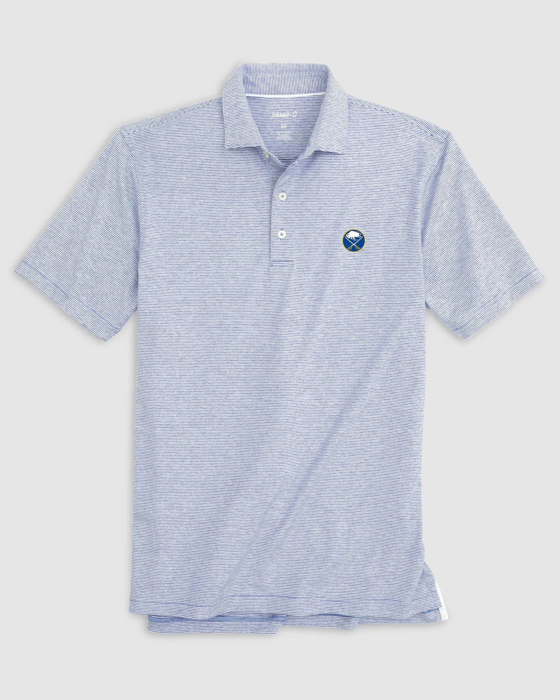 Buffalo Sabres Lyndonn Striped Jersey Performance Polo - Image 2