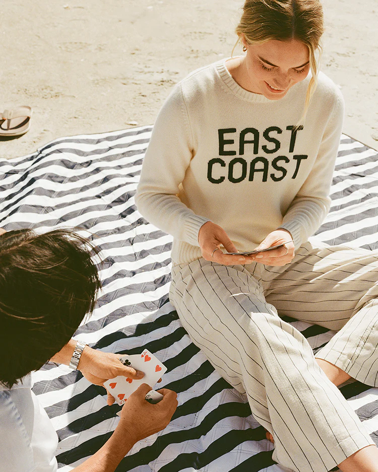 Coastal Cashmere Blend Crewneck Sweater - Image 2