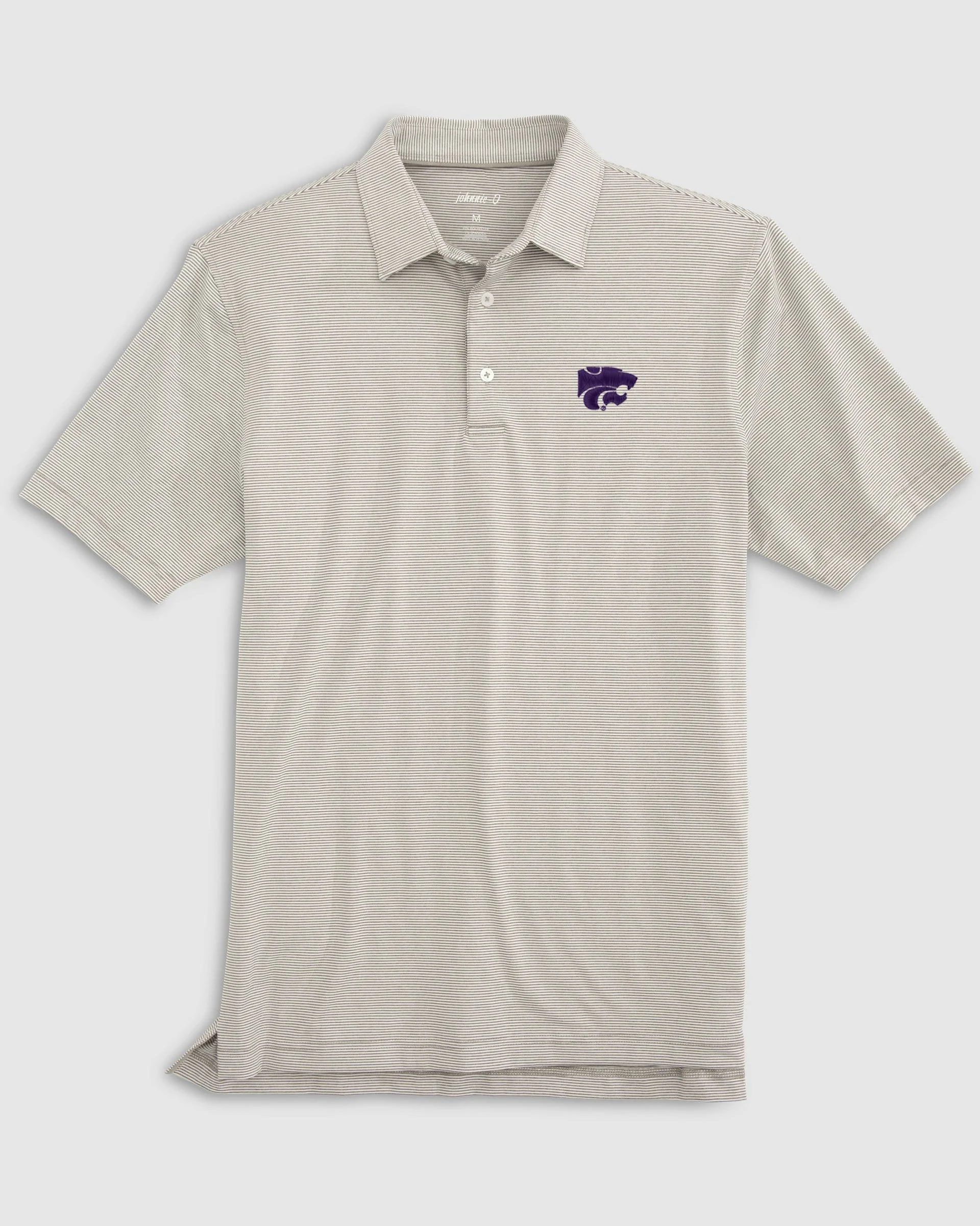 Kansas State Lyndonn Striped Jersey Performance Polo - Image 2