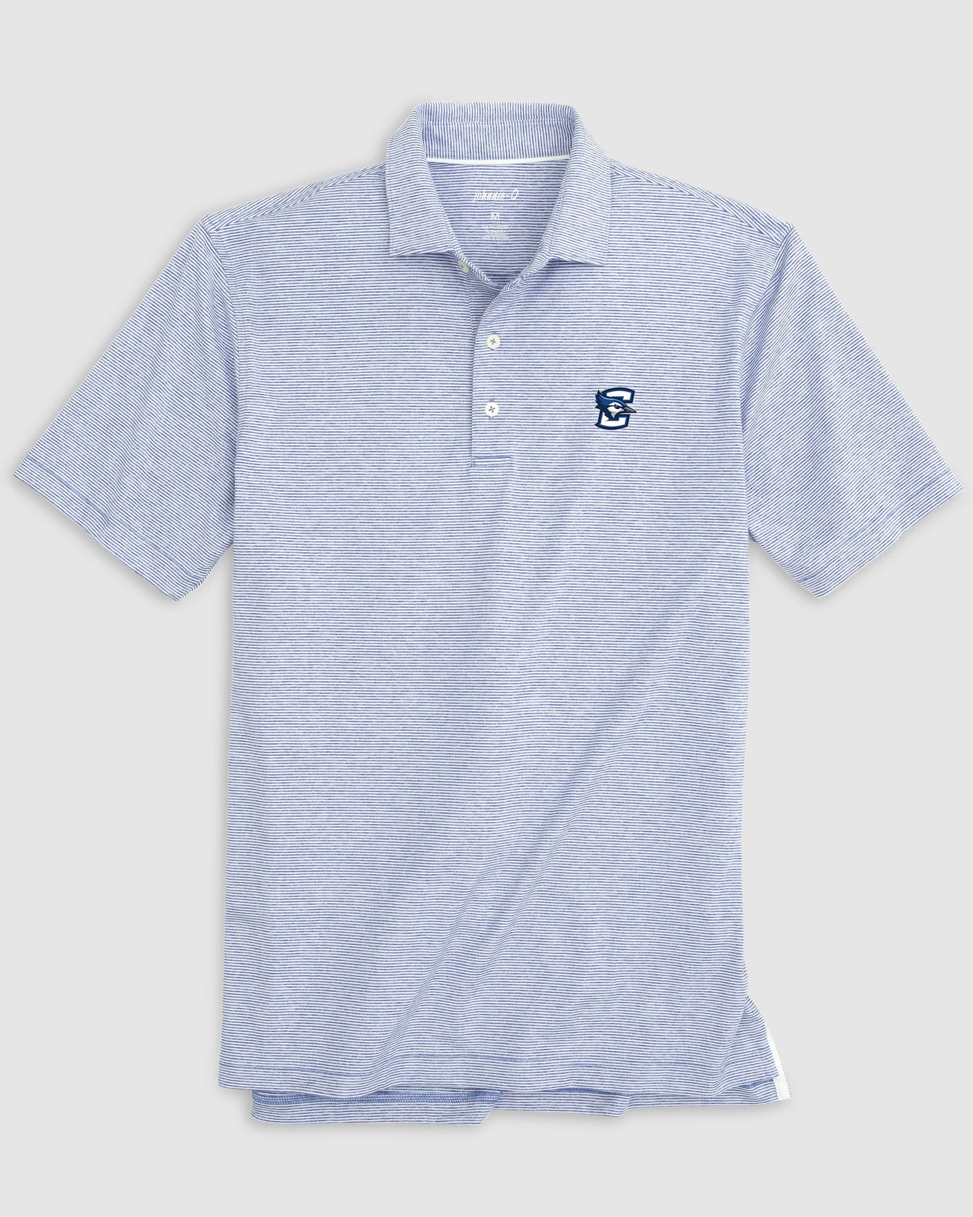 Creighton University Lyndonn Striped Jersey Performance Polo - Image 5
