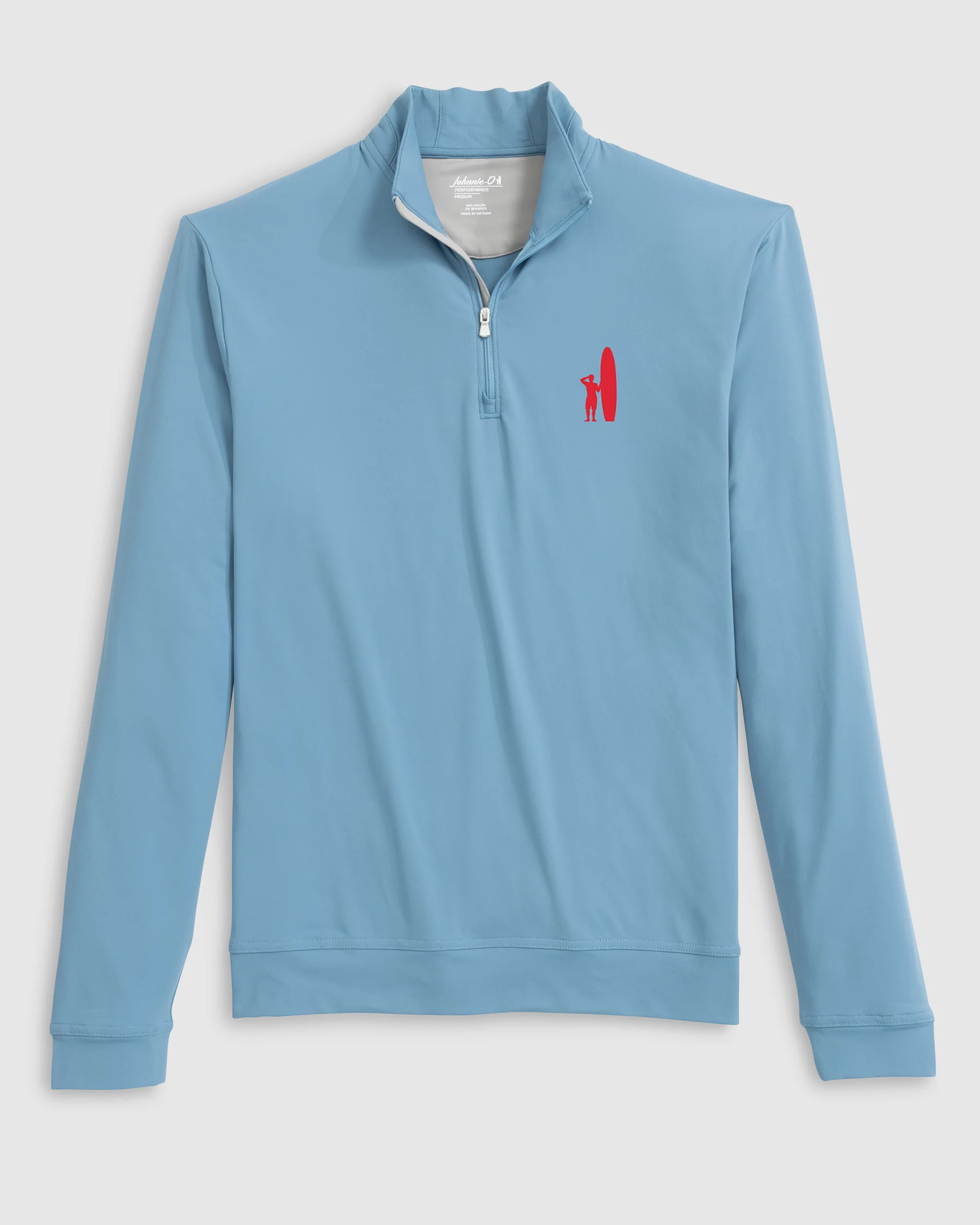 Custom Surfer Logo Motion Performance 1/4 Zip Pullover