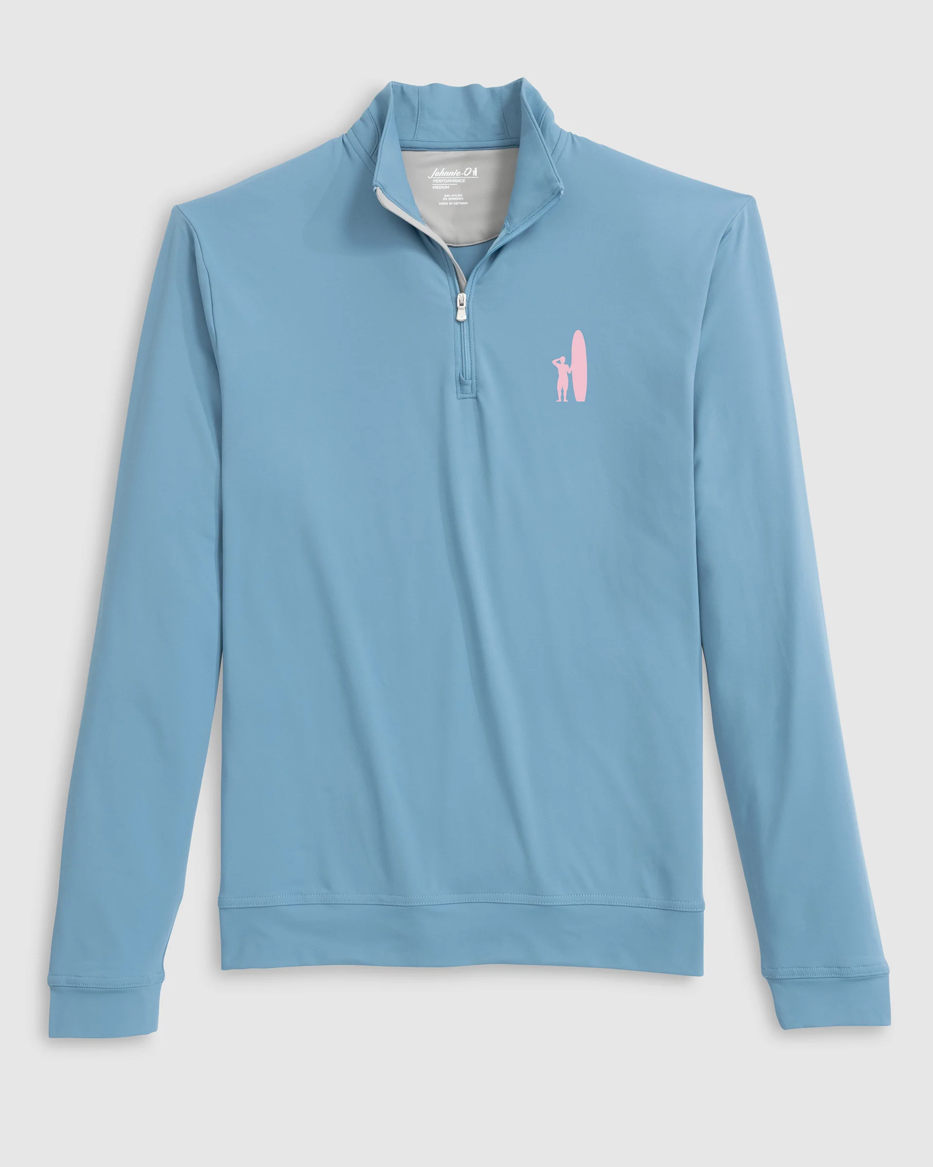 Custom Surfer Logo Motion Performance 1/4 Zip Pullover - Image 3
