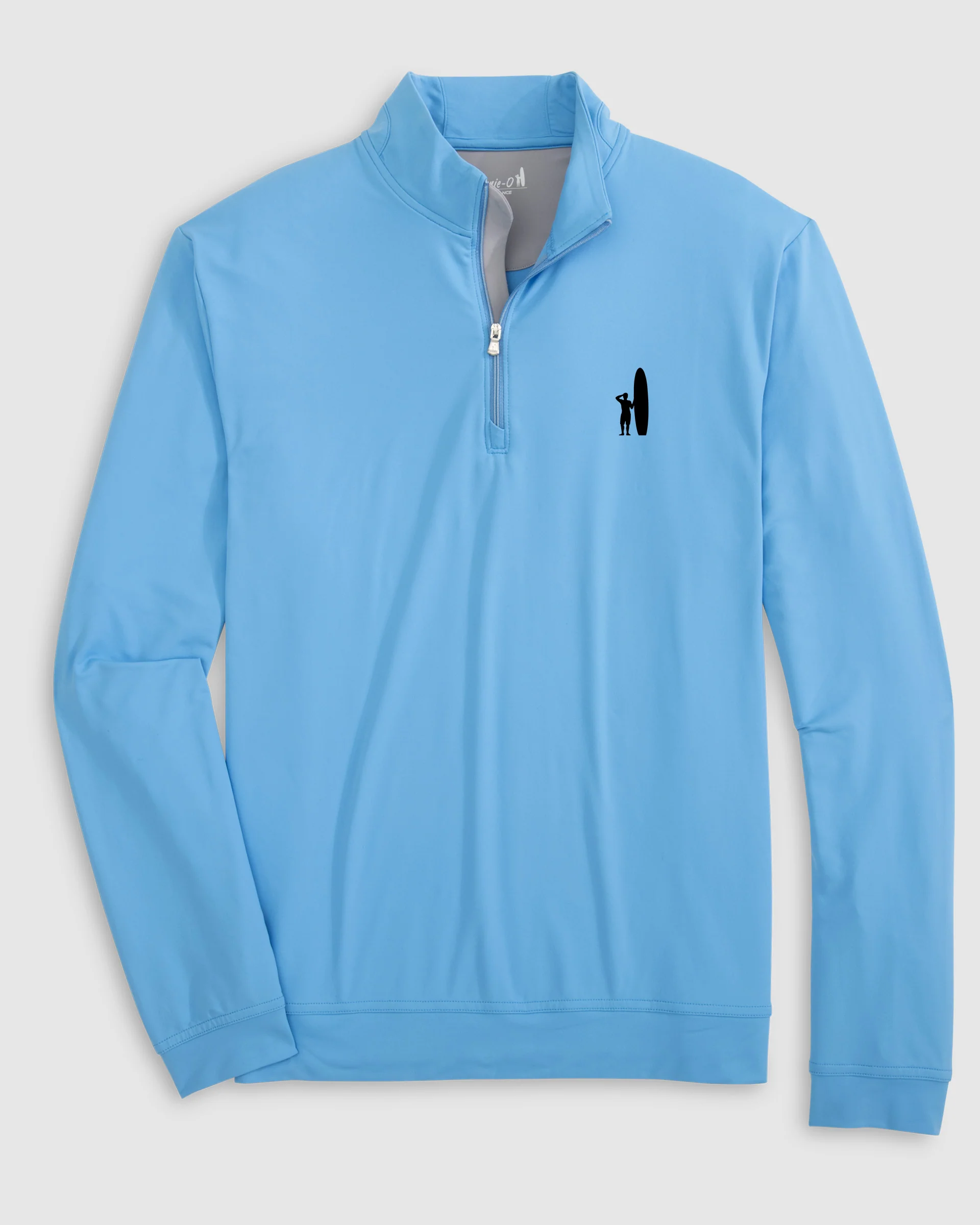 Custom Surfer Logo Motion Performance 1/4 Zip Pullover