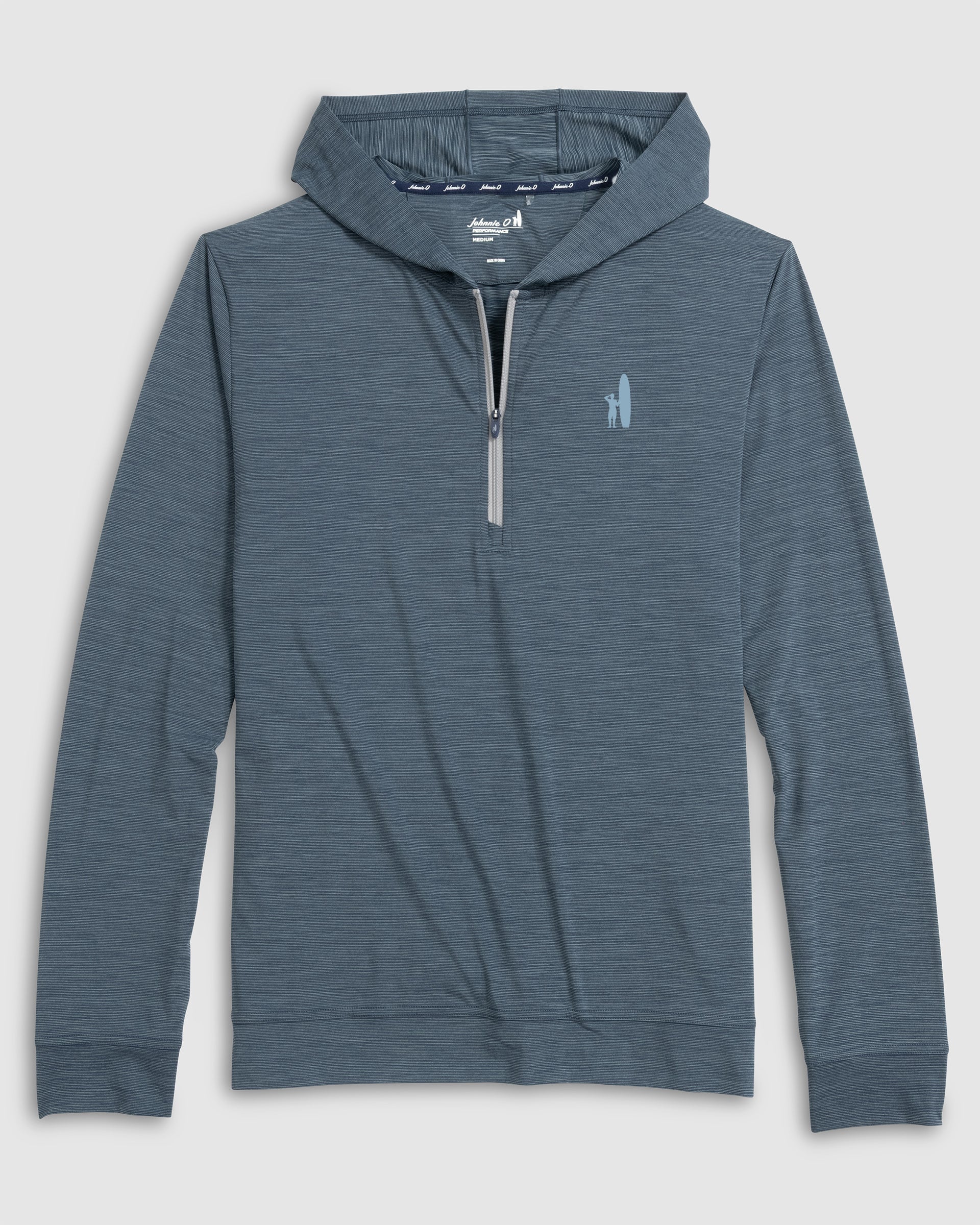 Custom Surfer Logo Bixler Performance 1/4 Zip Hoodie