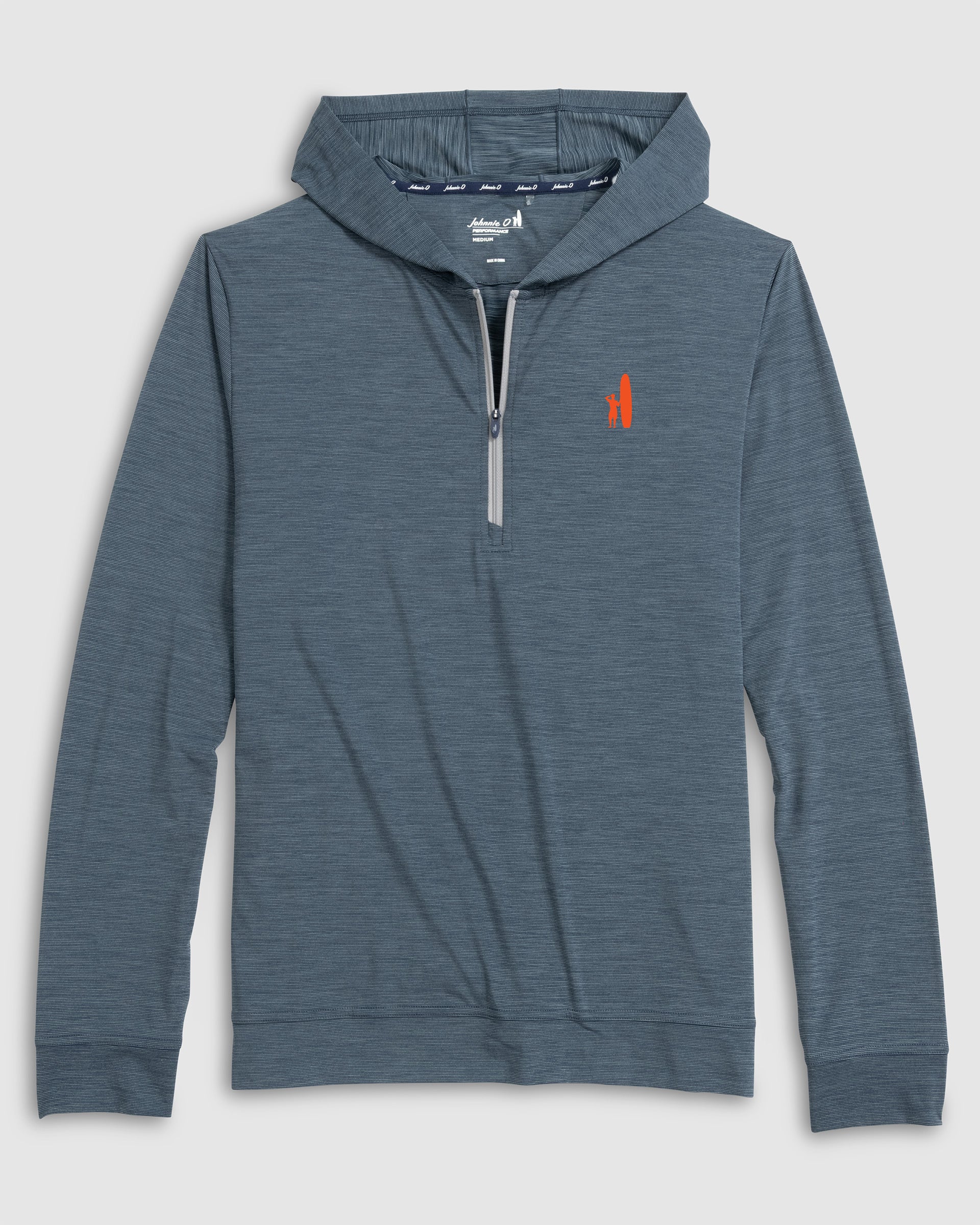 Custom Surfer Logo Bixler Performance 1/4 Zip Hoodie - Image 3