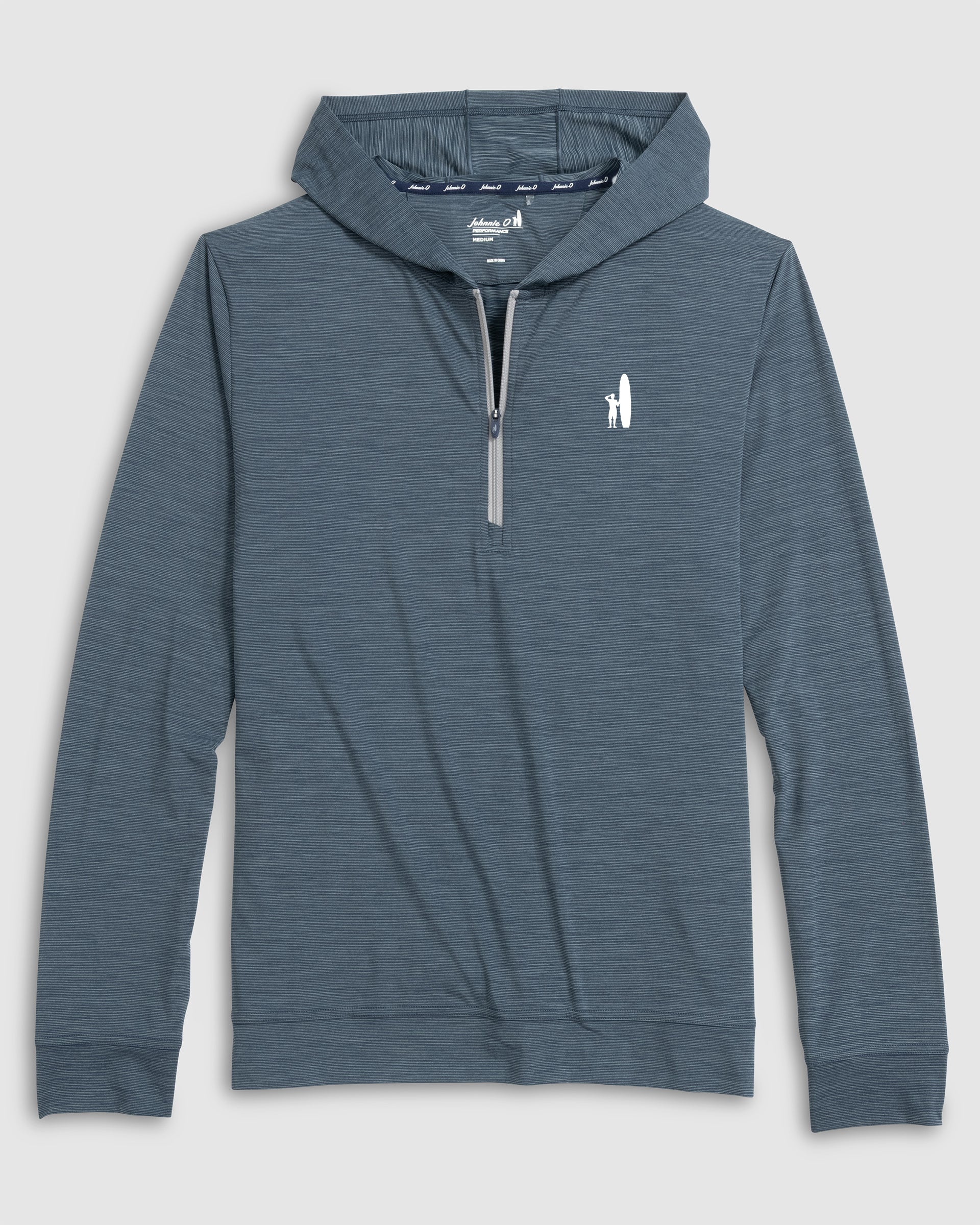 Custom Surfer Logo Bixler Performance 1/4 Zip Hoodie - Image 6
