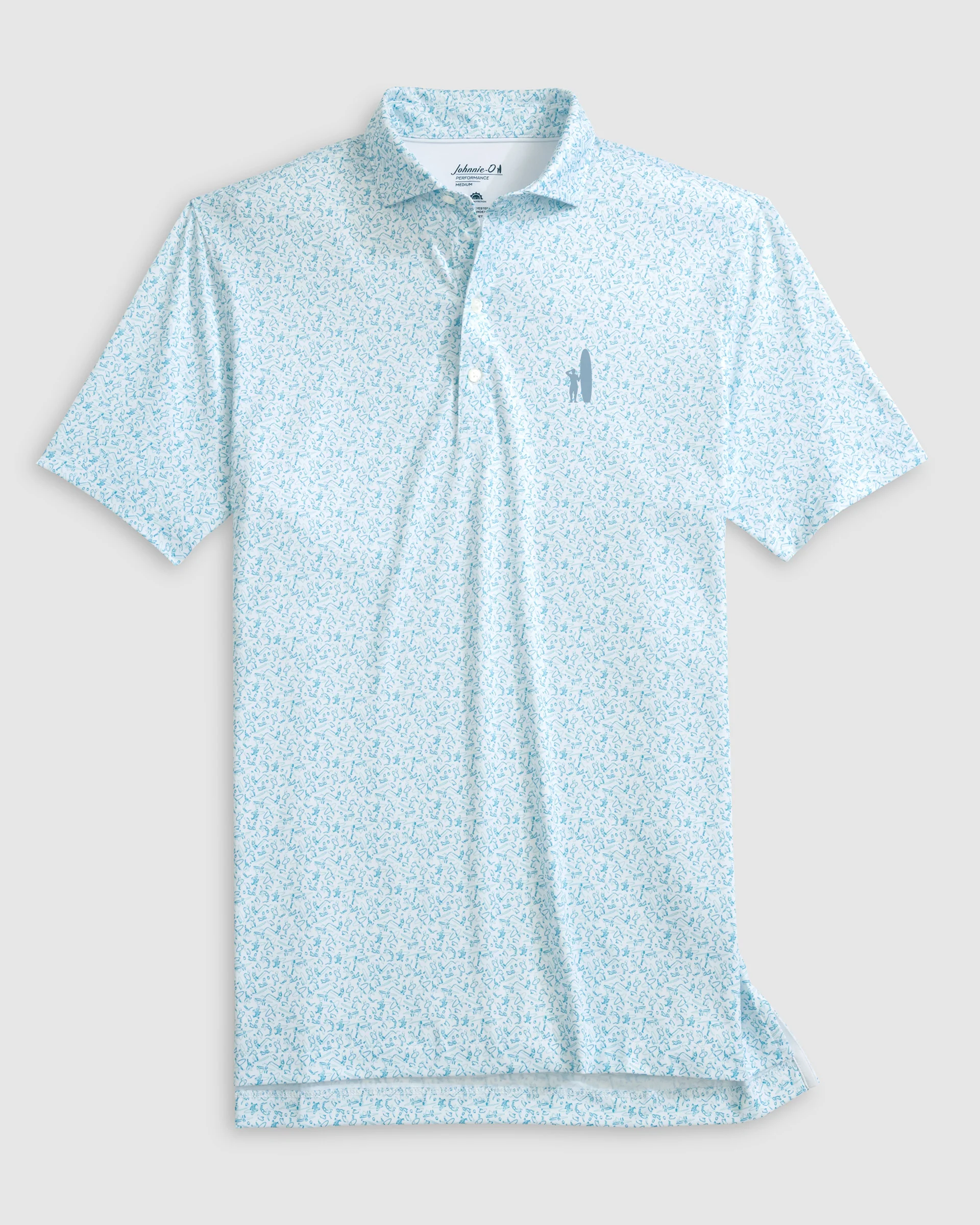 Custom Surfer Logo Performance Jersey Polo - Beach Break - Image 2