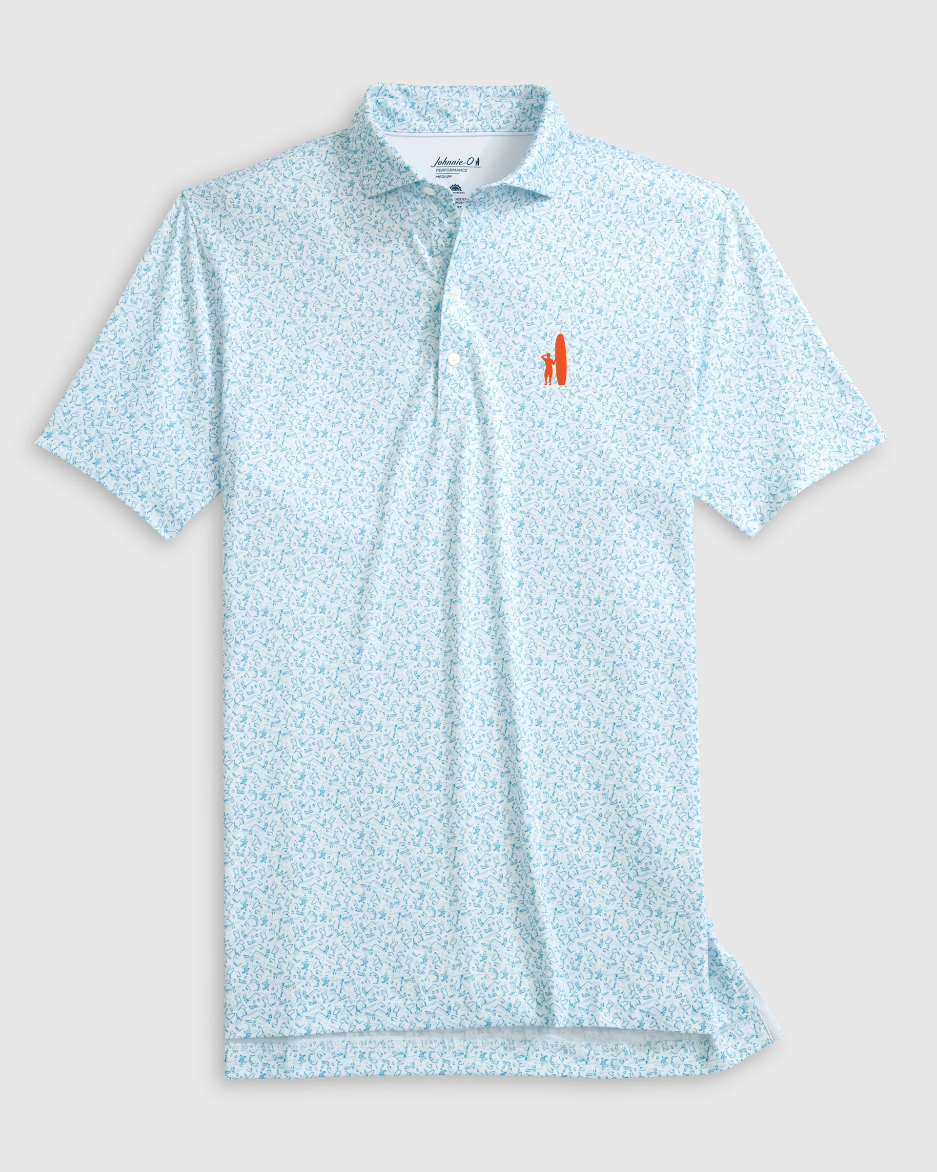 Custom Surfer Logo Performance Jersey Polo - Beach Break - Image 5