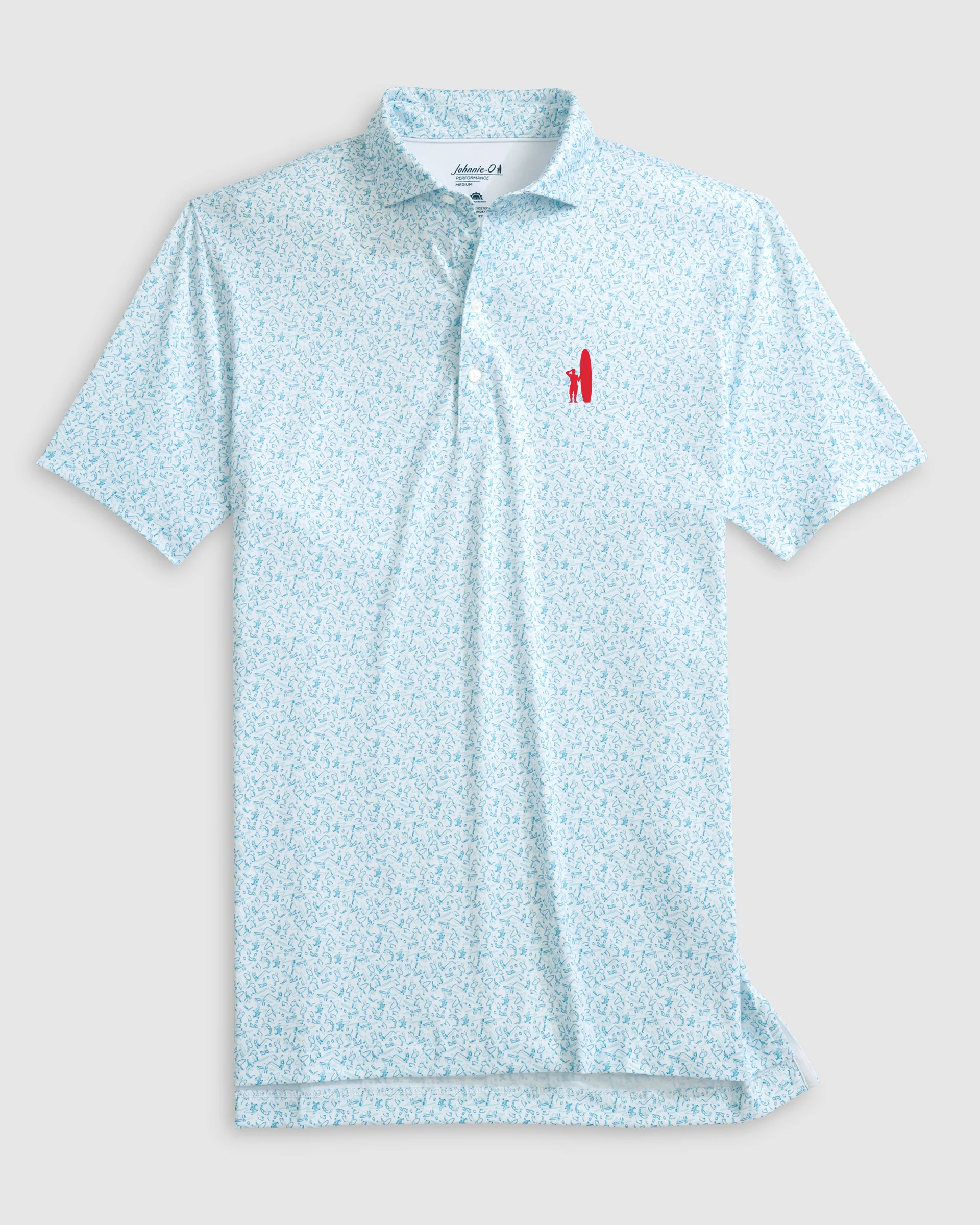 Custom Surfer Logo Performance Jersey Polo - Beach Break - Image 7