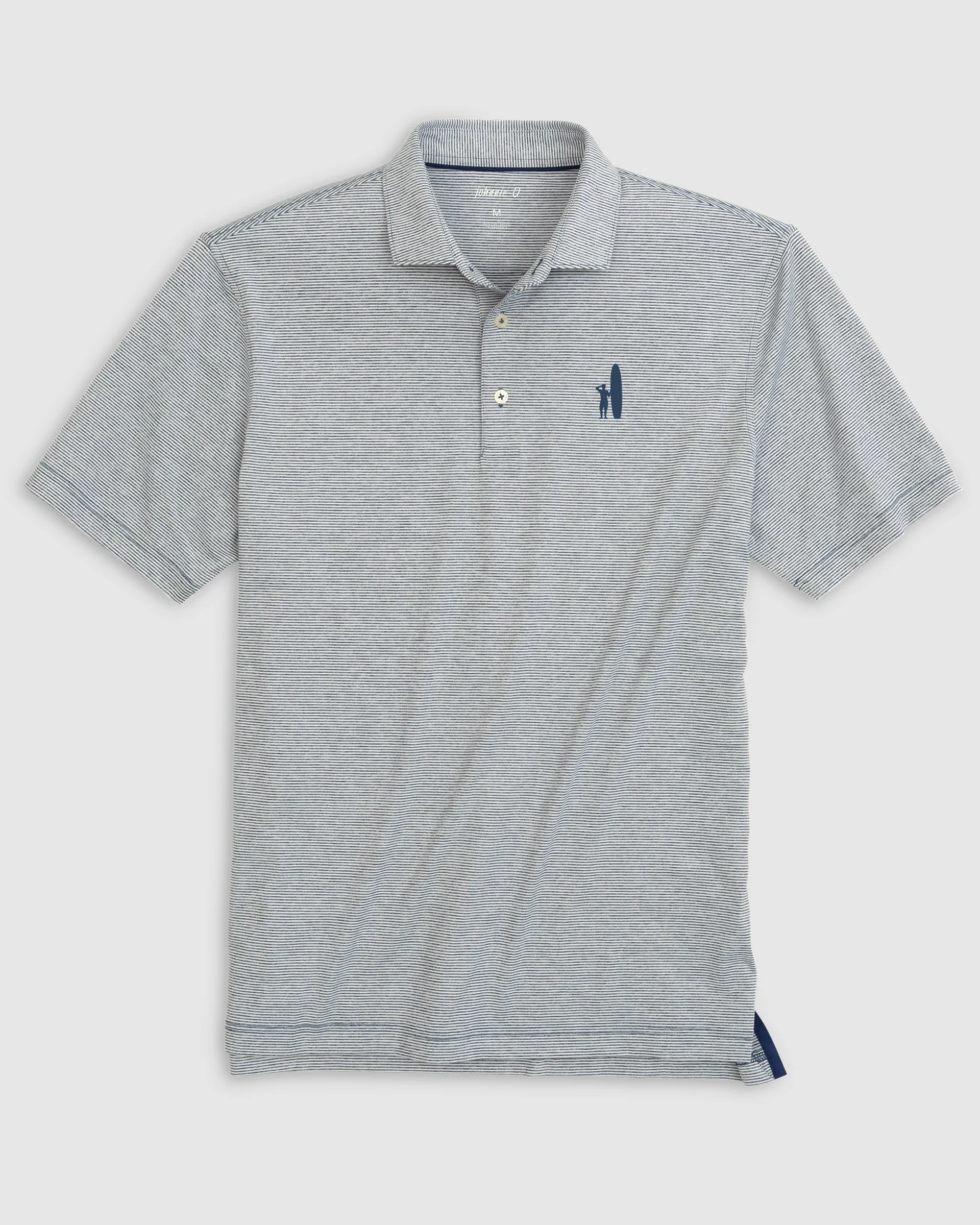 Custom Surfer Logo Performance Jersey Polo - Lyndonn Stripe - Image 14