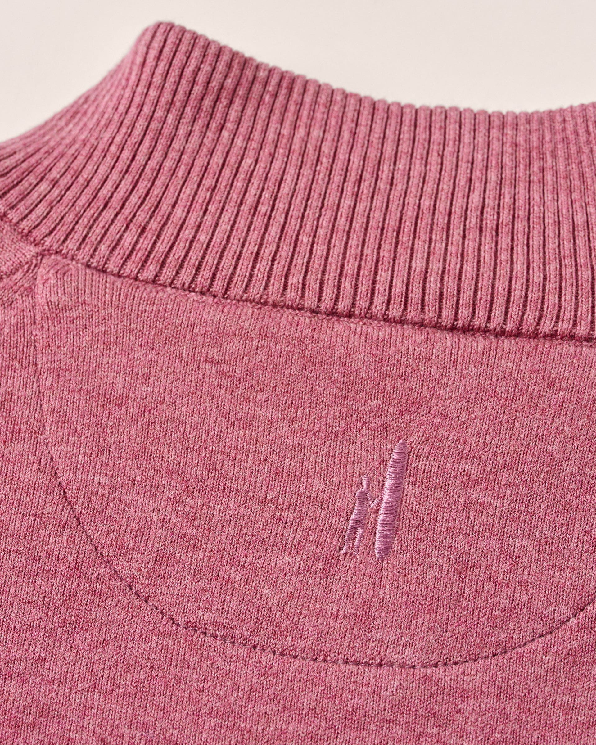 Desmond Plaited Cotton Blend 1/4 Zip Sweater - Image 7