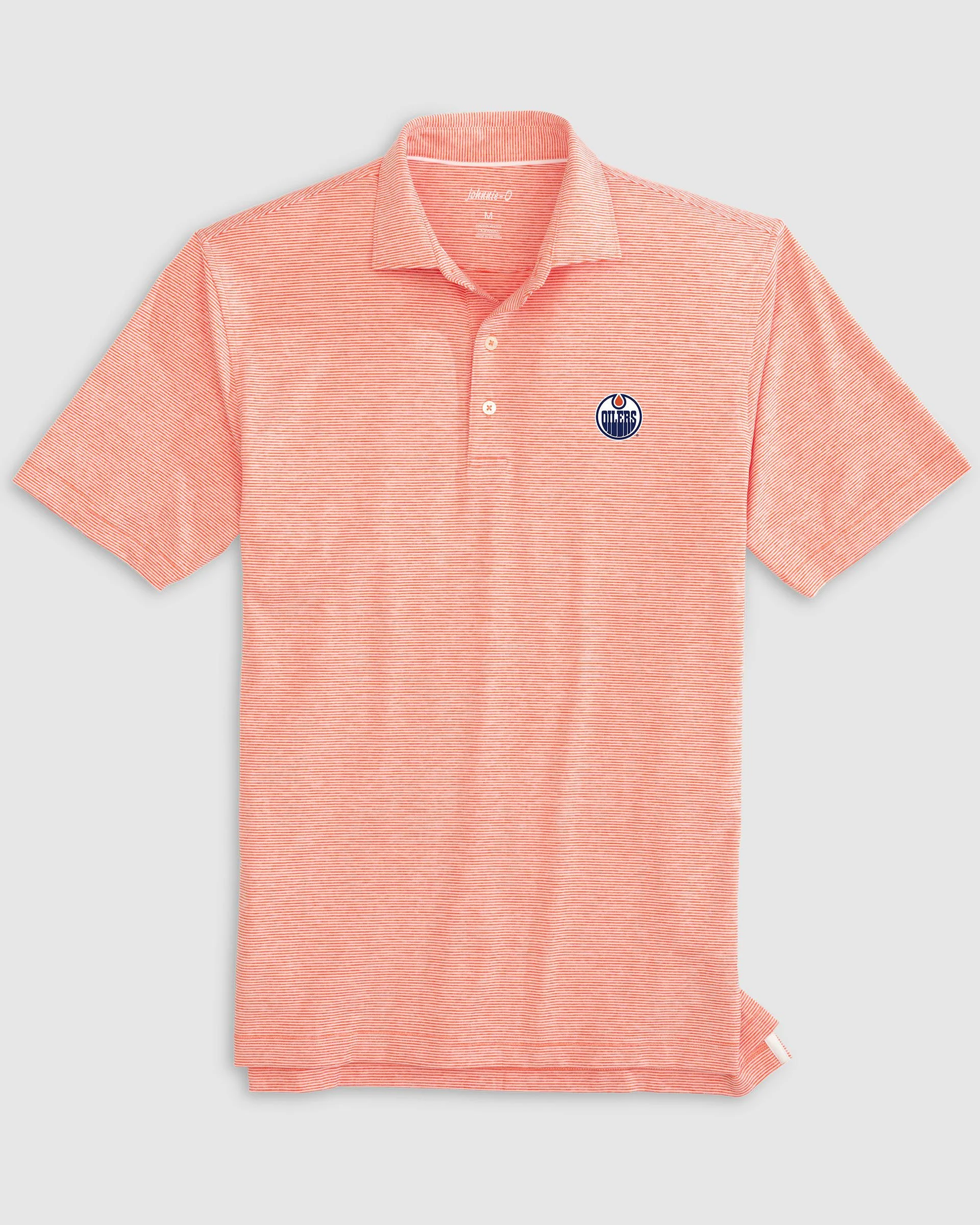 Edmonton Oilers Lyndonn Striped Jersey Performance Polo - Image 4