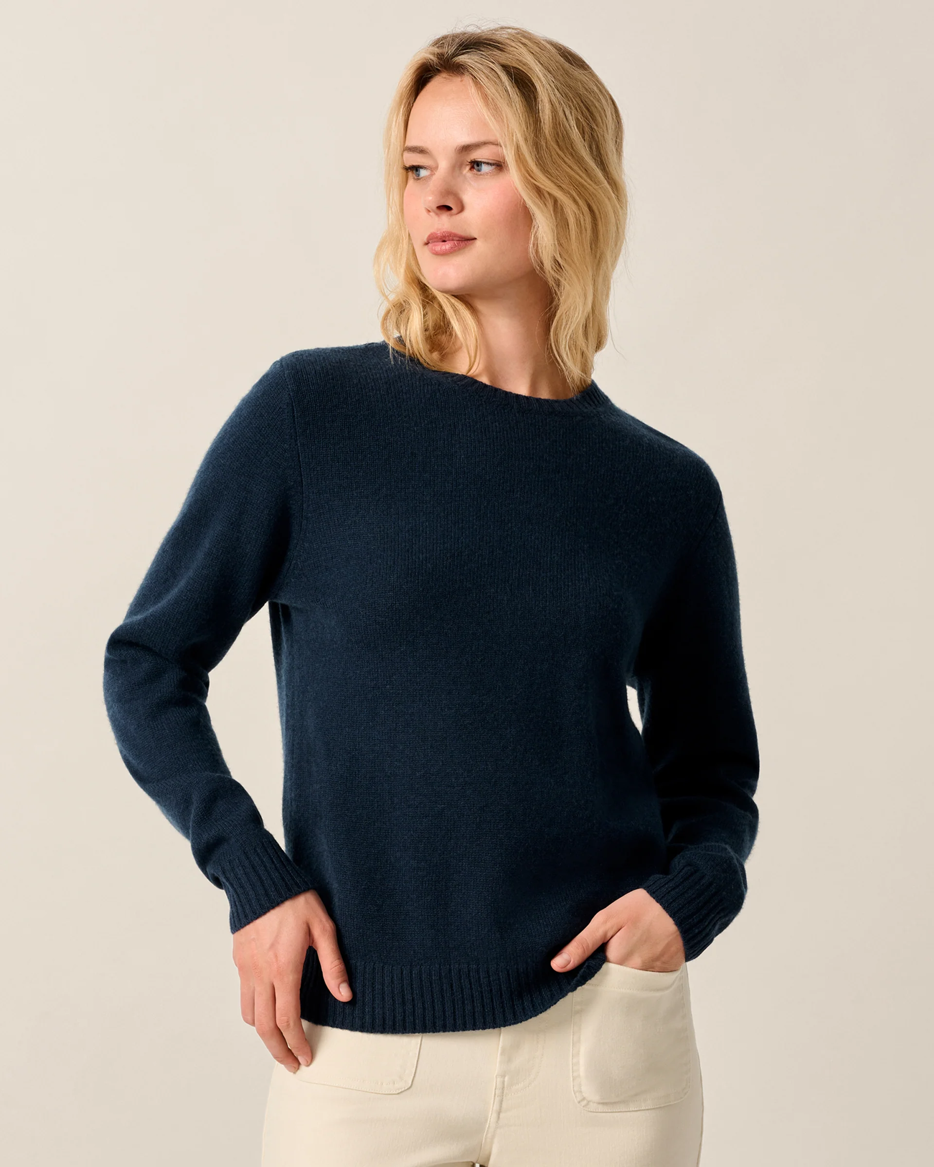 Cashmere Blend Crewneck Sweater