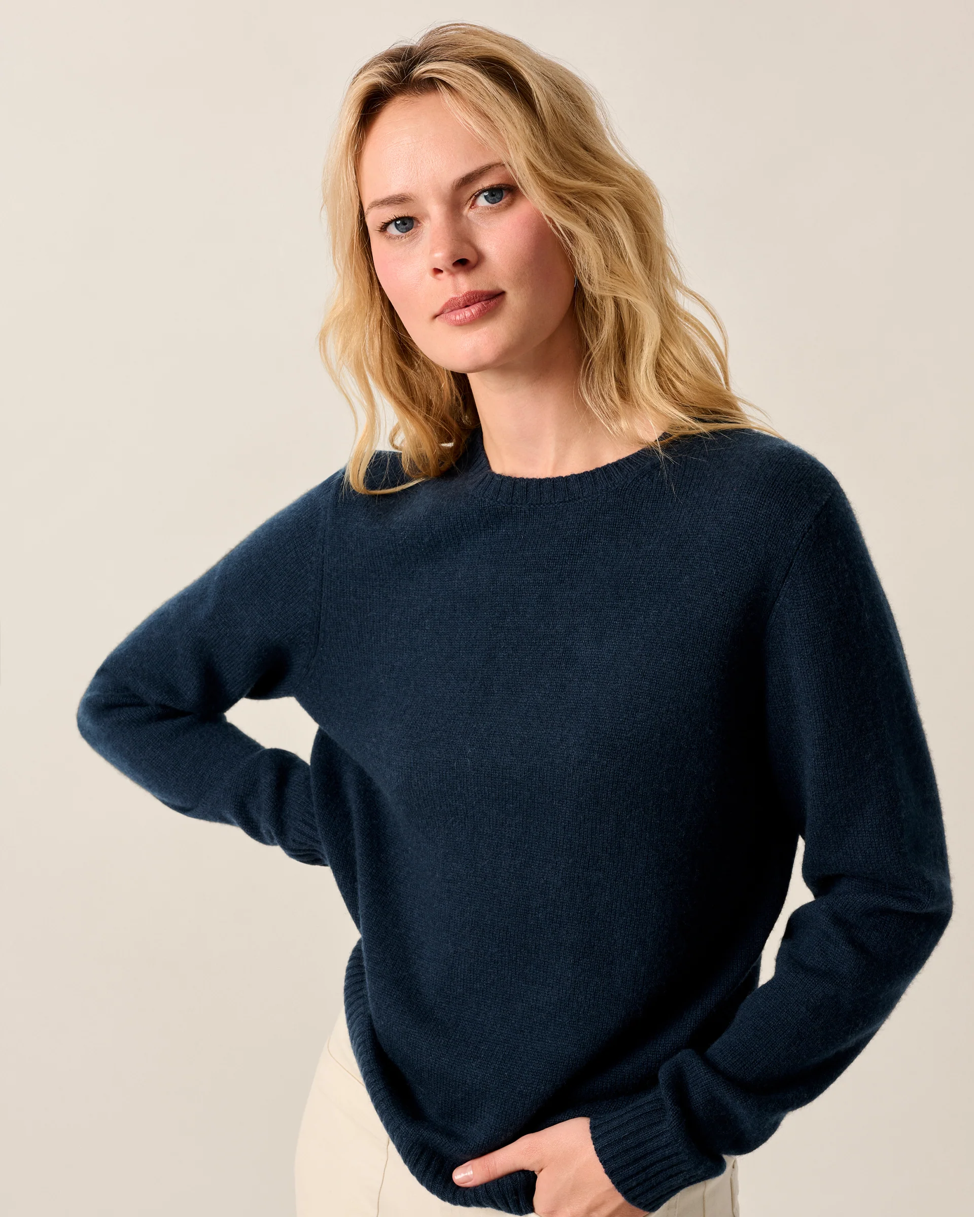 Cashmere Blend Crewneck Sweater - Image 2