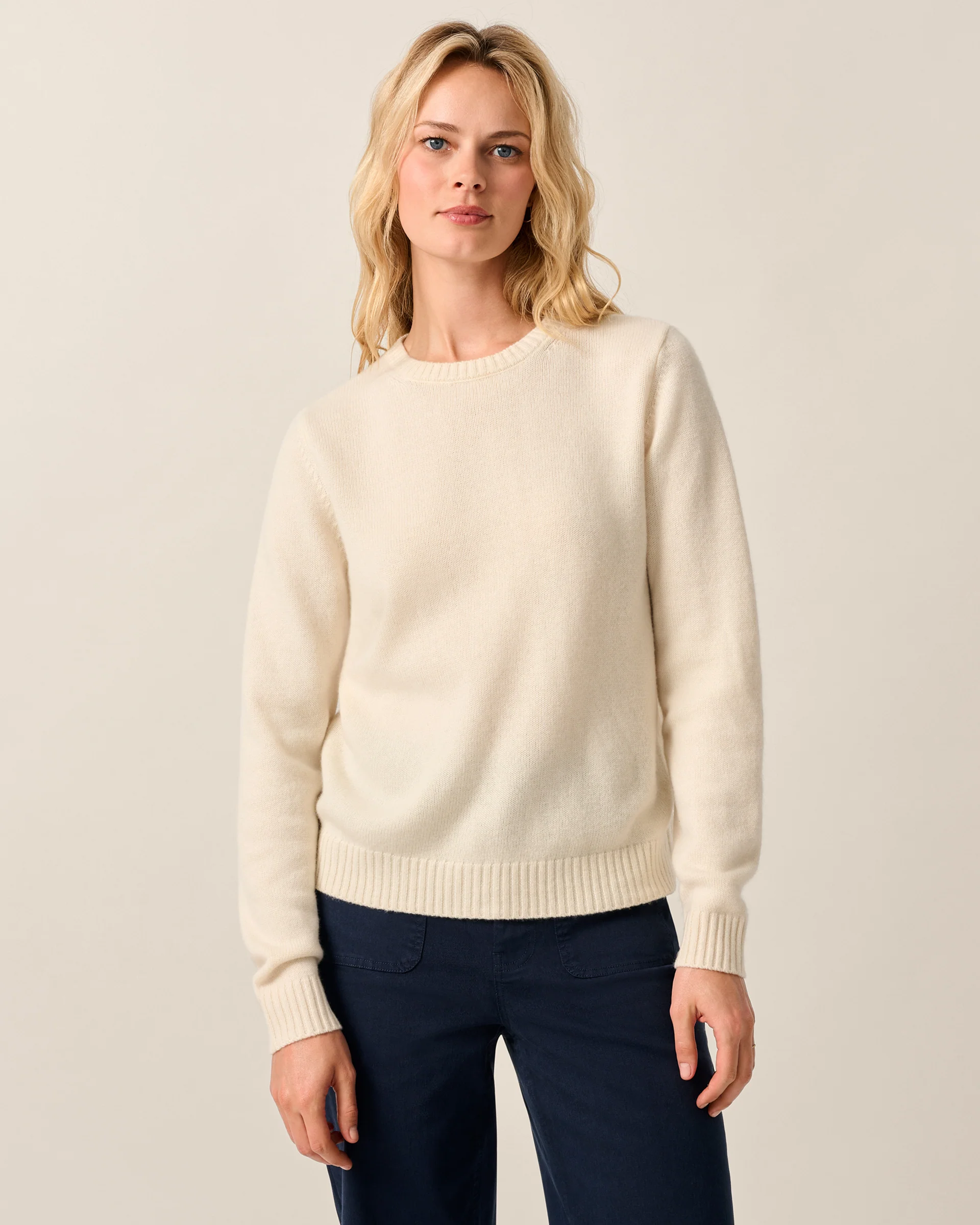 Cashmere Blend Crewneck Sweater