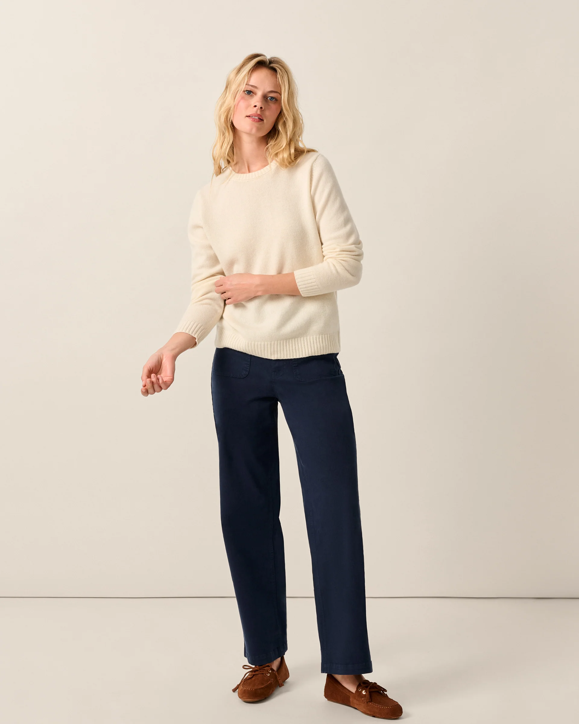 Cashmere Blend Crewneck Sweater - Image 2