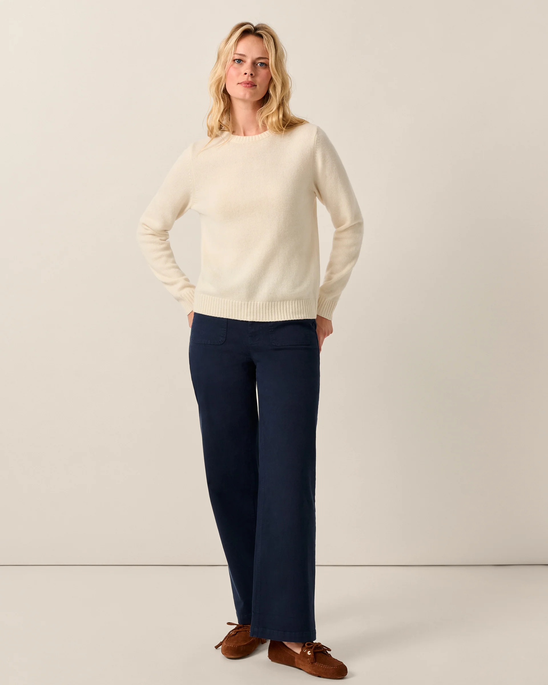 Cashmere Blend Crewneck Sweater - Image 4