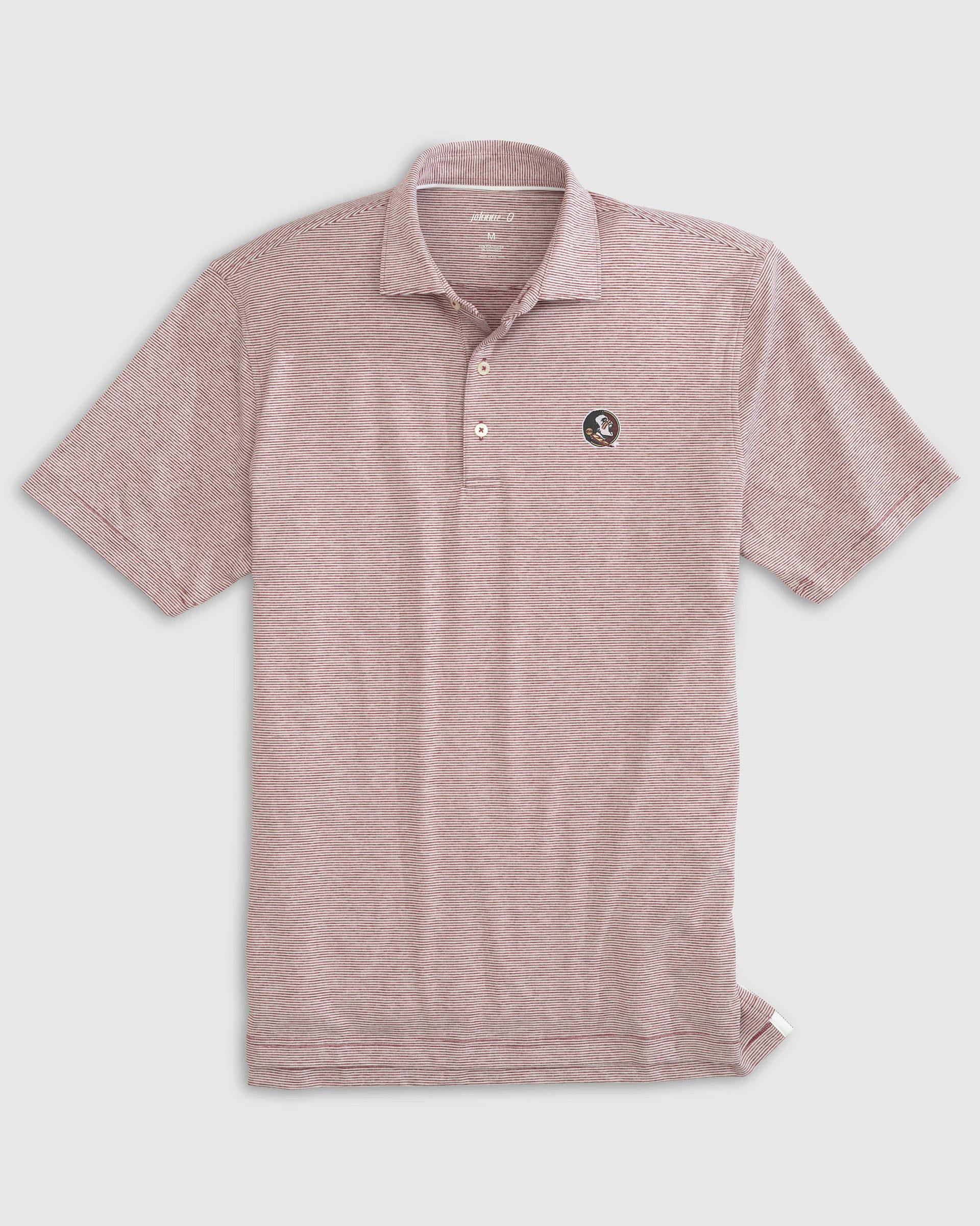 Florida State Lyndonn Striped Jersey Performance Polo - Image 3