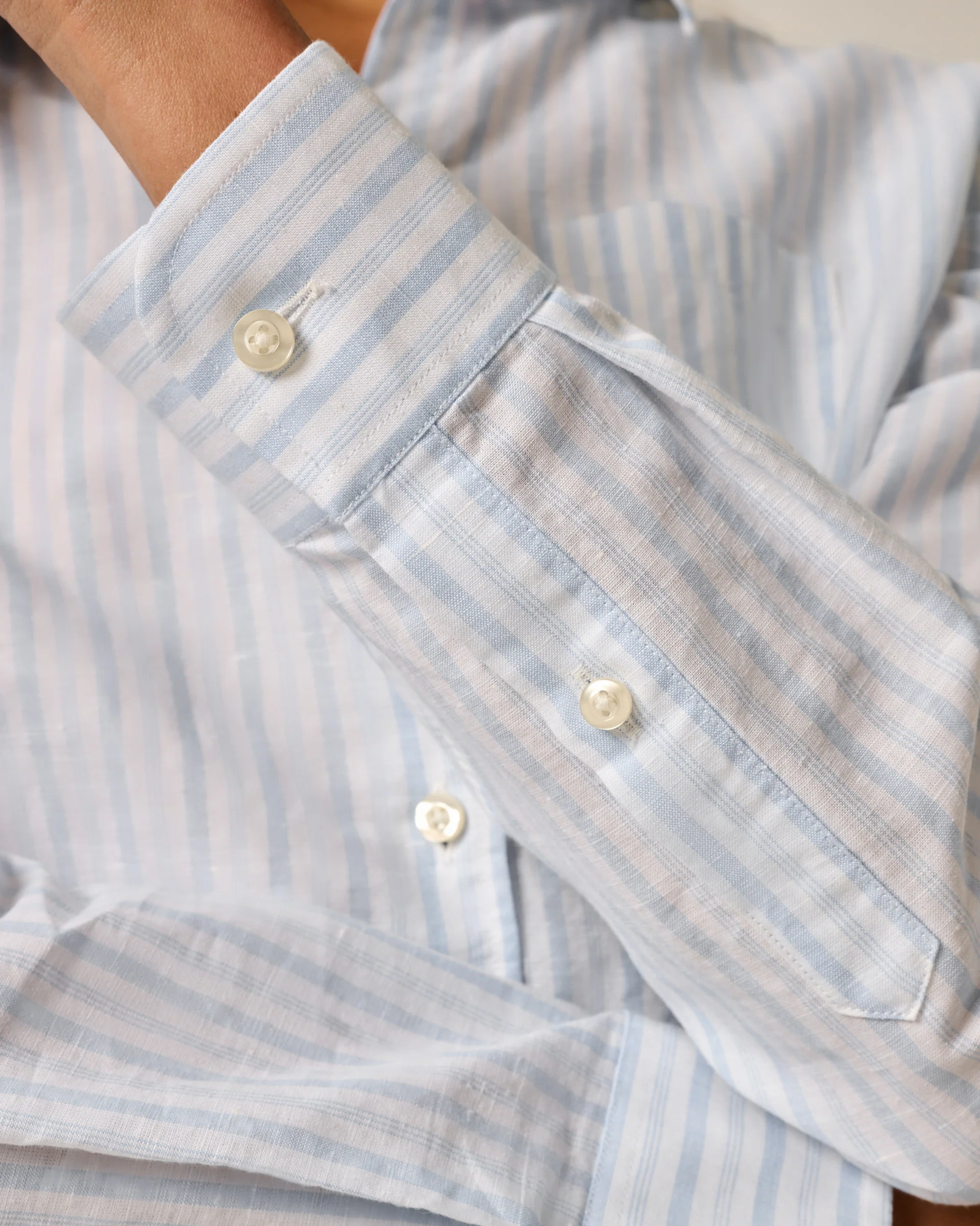 Frieda Cotton Linen Button Down Shirt - Image 3