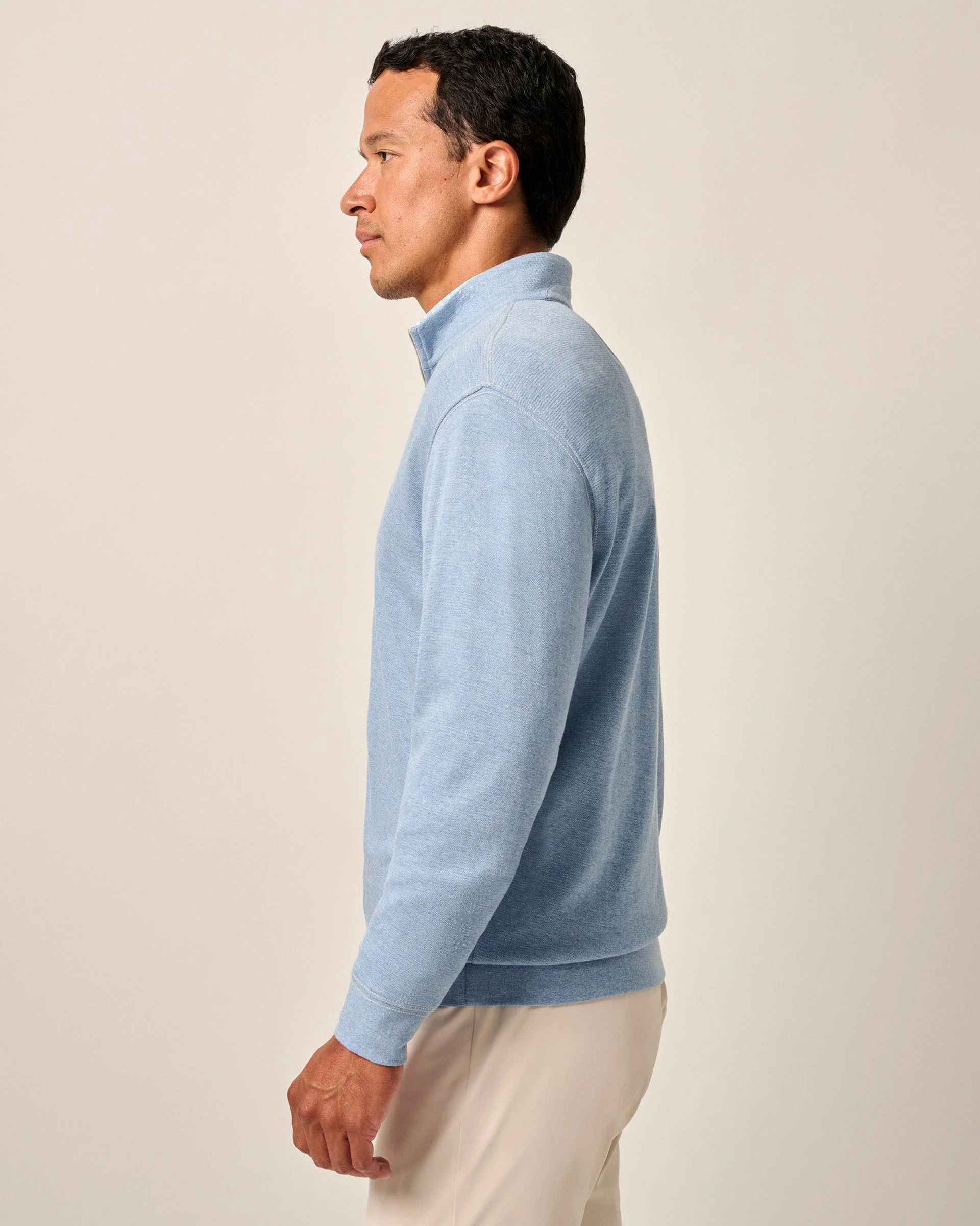 Hanks Lightweight Textured 1/4 Zip Pullover - Image 2