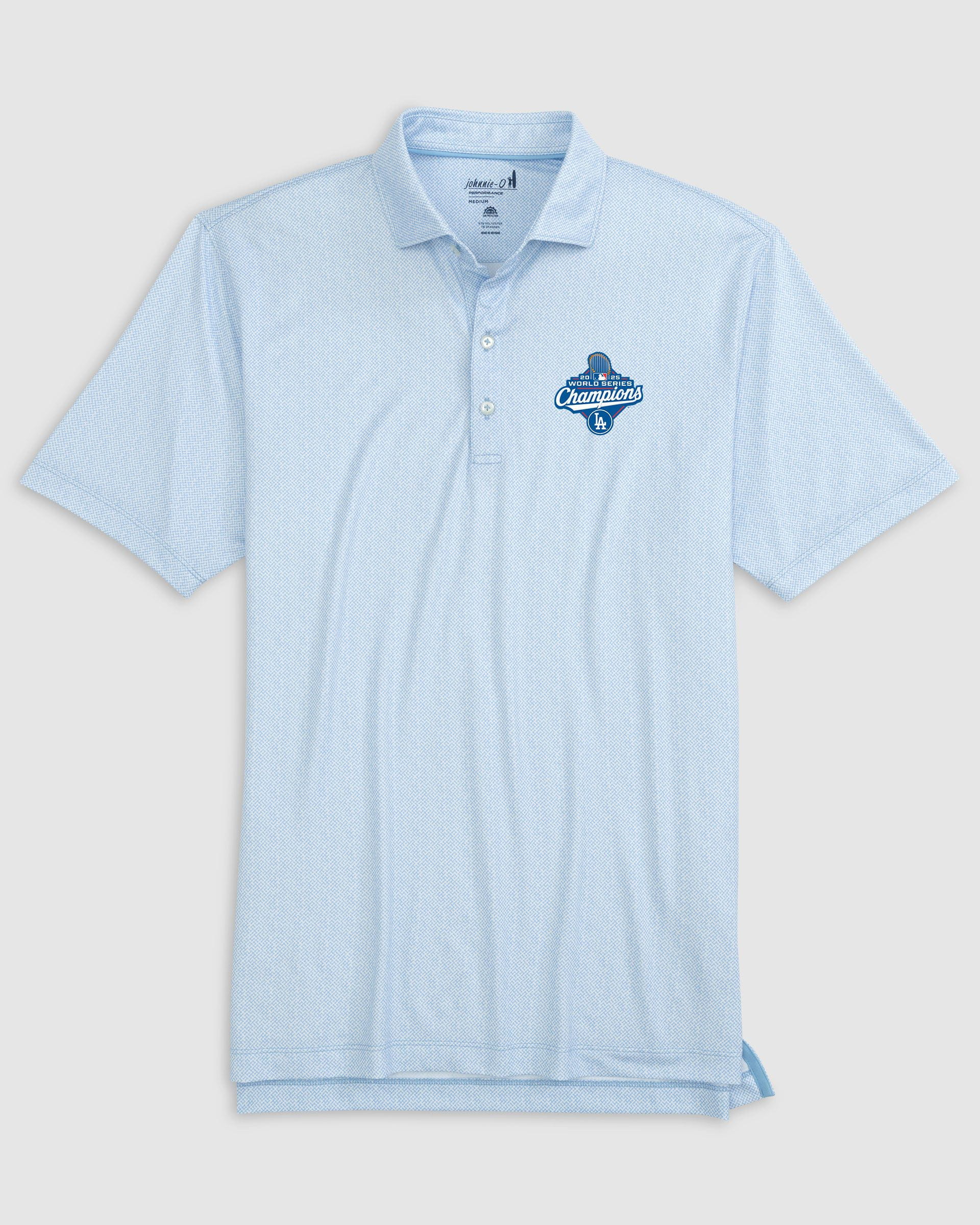 Los Angeles Dodgers Hinson Jersey Performance Polo - 2025 World Series Champions Logo - Image 2