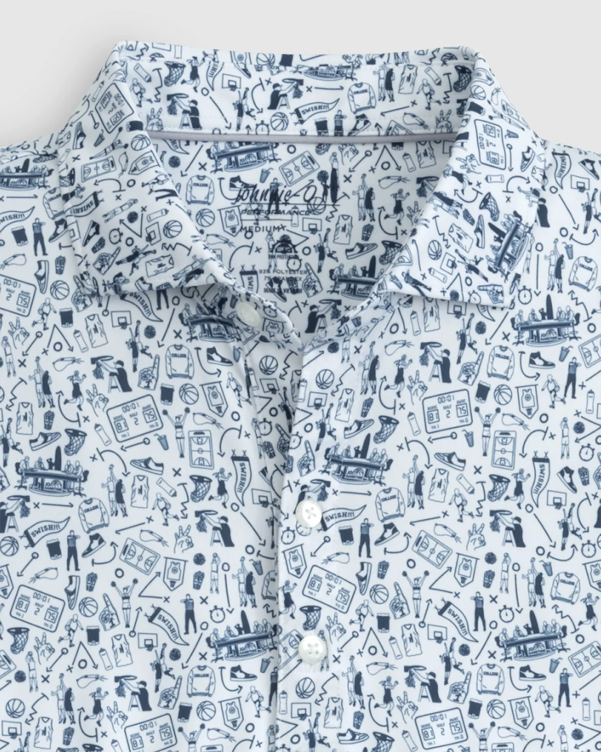 Hoop There It Is Printed Jersey Performance Polo - Image 2