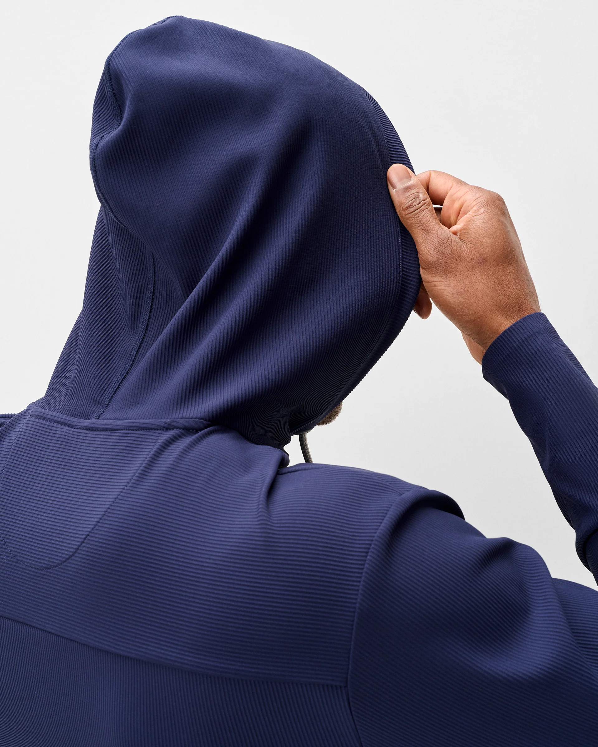 Hoppin Ribbed Knit Performance Hoodie - Image 4