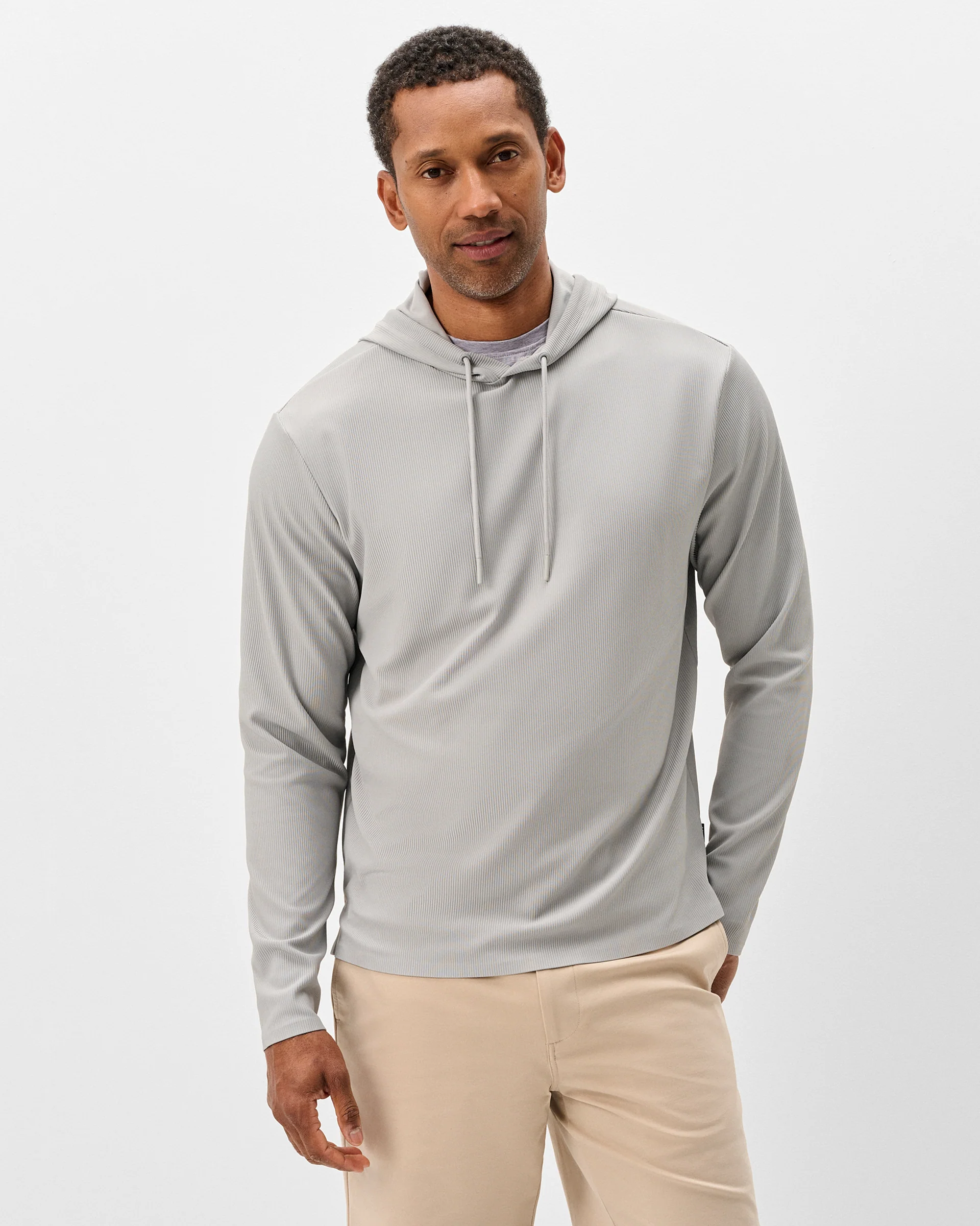Hoppin Ribbed Knit Performance Hoodie