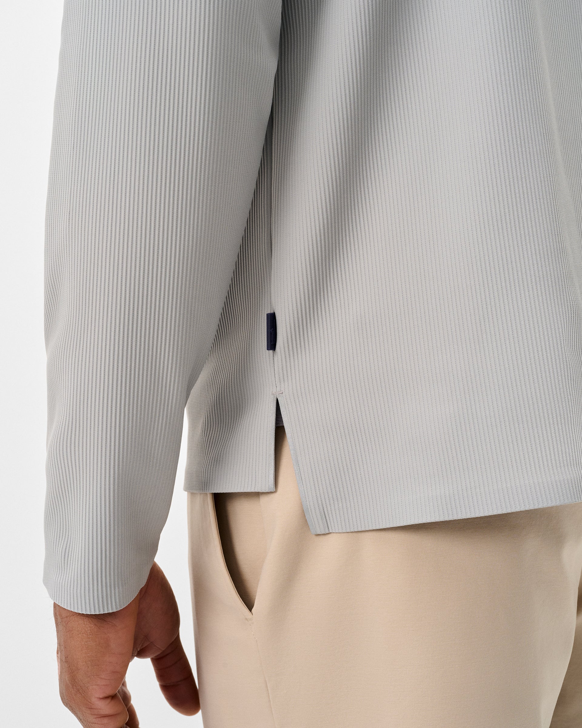 Hoppin Ribbed Knit Performance Hoodie - Image 5