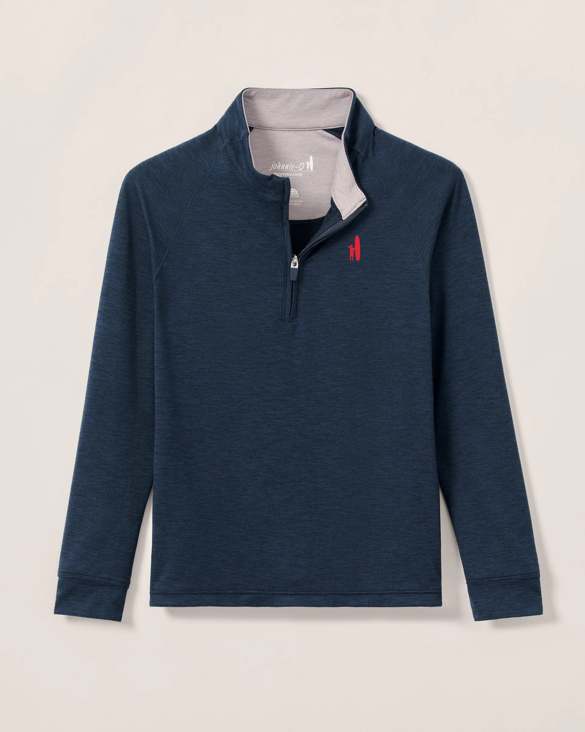 Custom Surfer Logo Freeborne Jr. Performance 1/4 Zip Pullover - Image 5