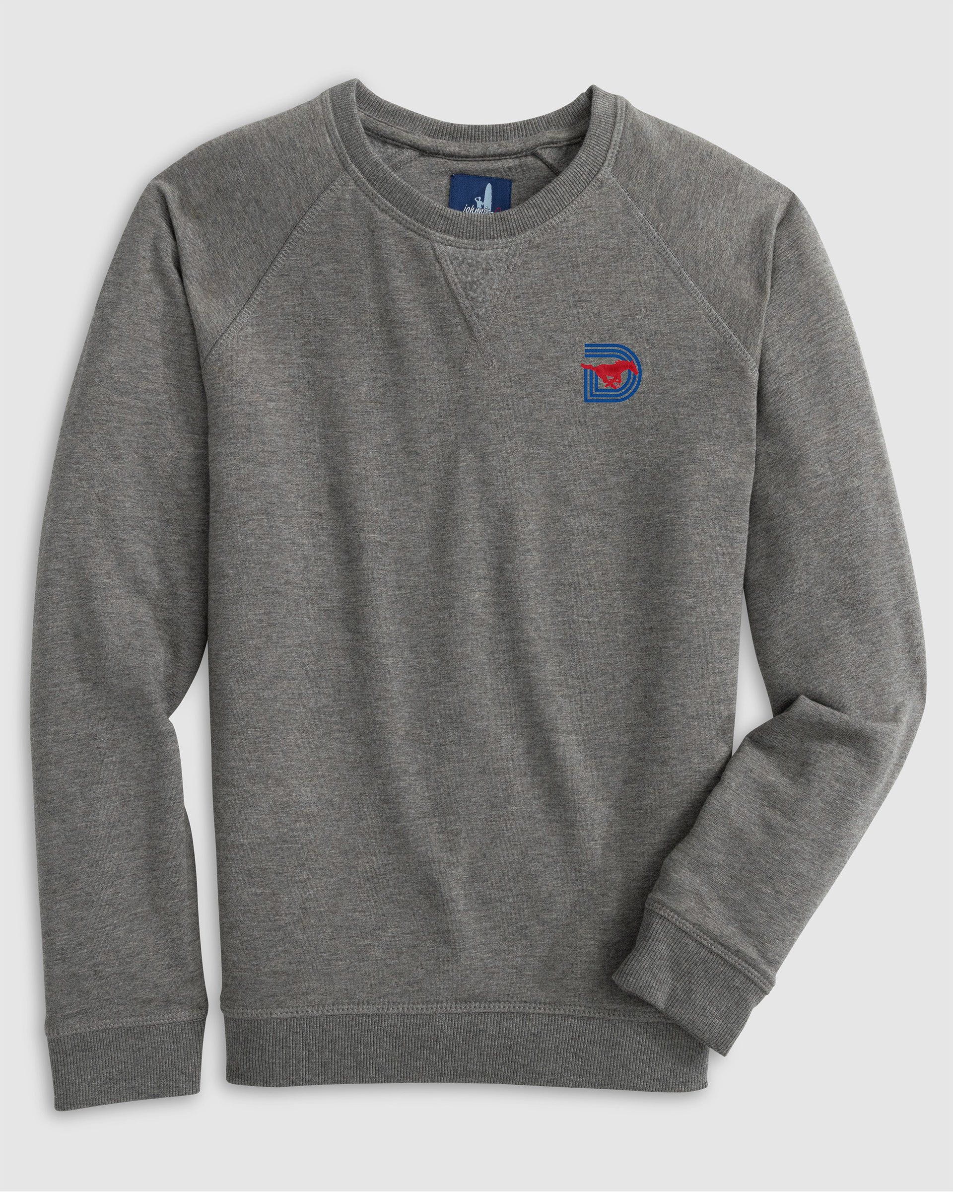 Southern Methodist Freeman Jr. Crewneck Sweatshirt - Triple D Logo - Image 2