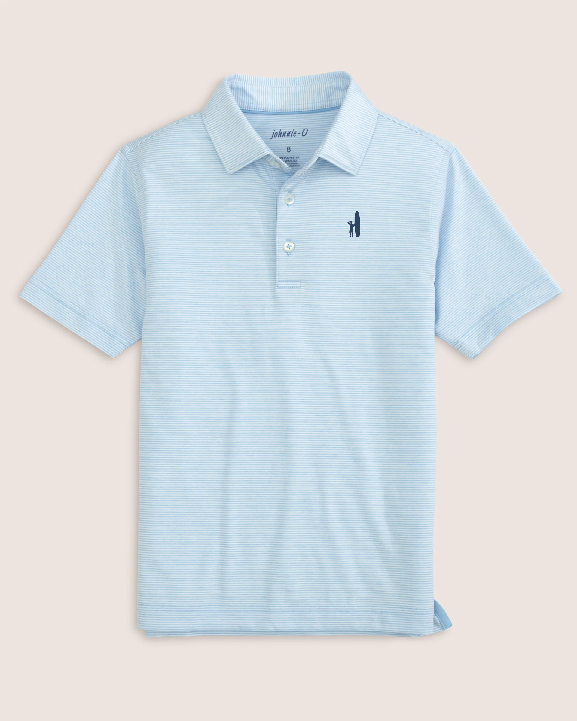 Custom Surfer Logo Lyndonn Jr. Performance Jersey Polo - Image 3