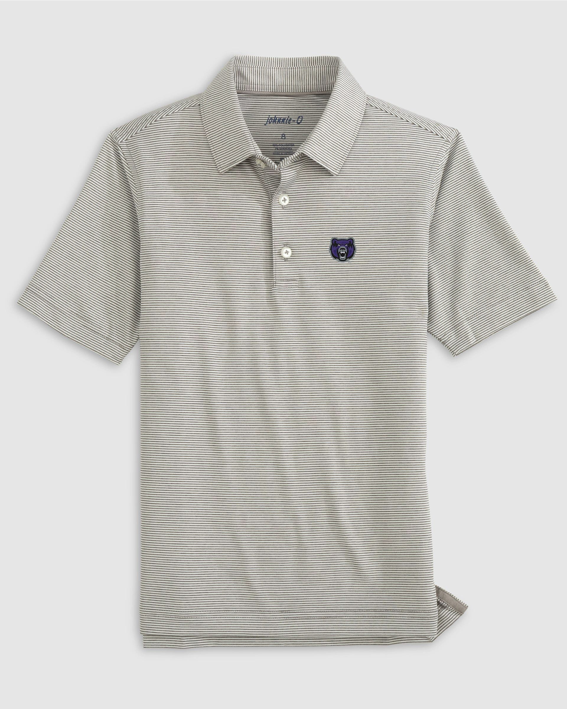 University of Central Arkansas Lyndonn Jr. Striped Jersey Performance Polo - Image 5
