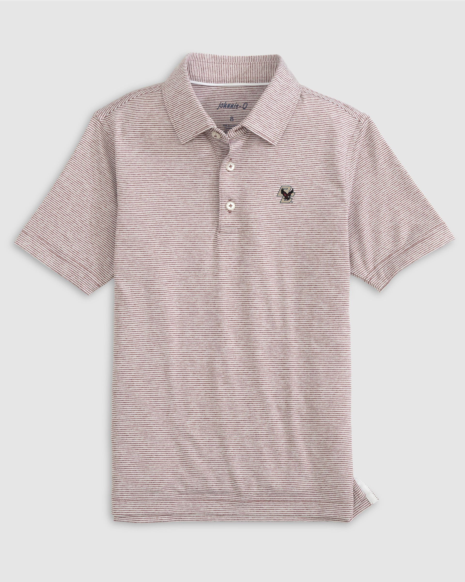 Boston College Lyndonn Jr. Striped Jersey Performance Polo - Image 5