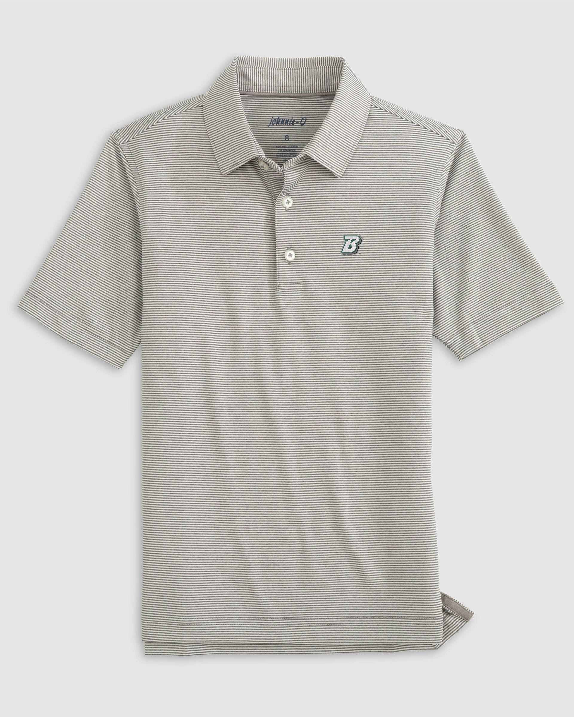 Binghamton University Lyndonn Jr. Striped Jersey Performance Polo - Image 4