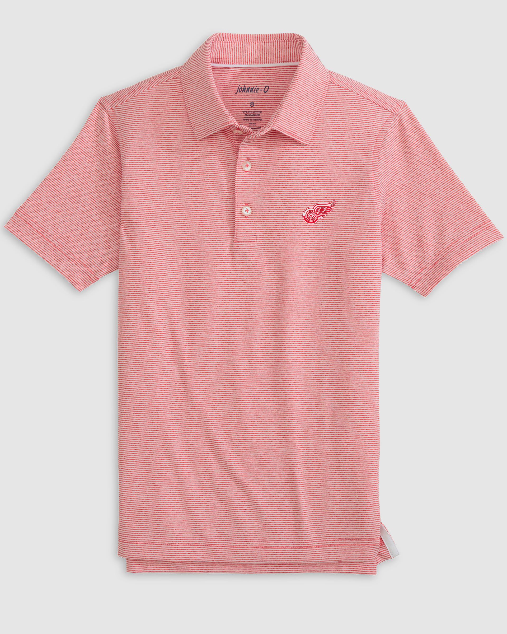 Detroit Red Wings Lyndonn Jr. Striped Jersey Performance Polo - Image 4