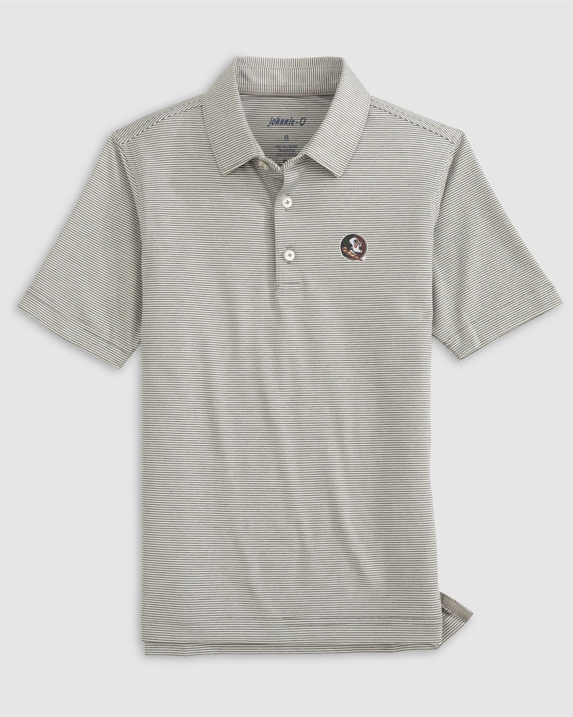 Florida State Lyndonn Jr. Striped Jersey Performance Polo