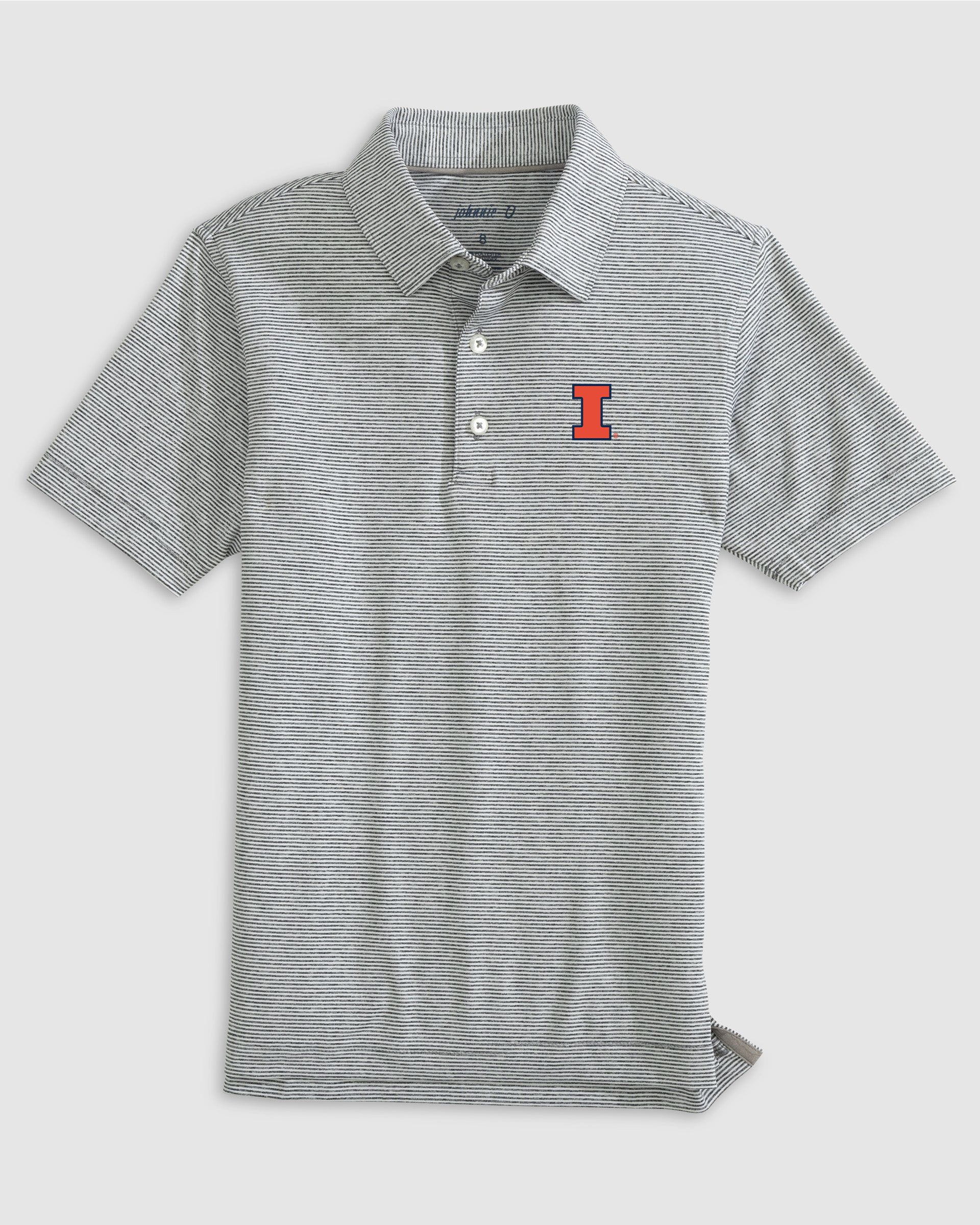 Illinois Lyndonn Jr. Striped Jersey Performance Polo - Image 2