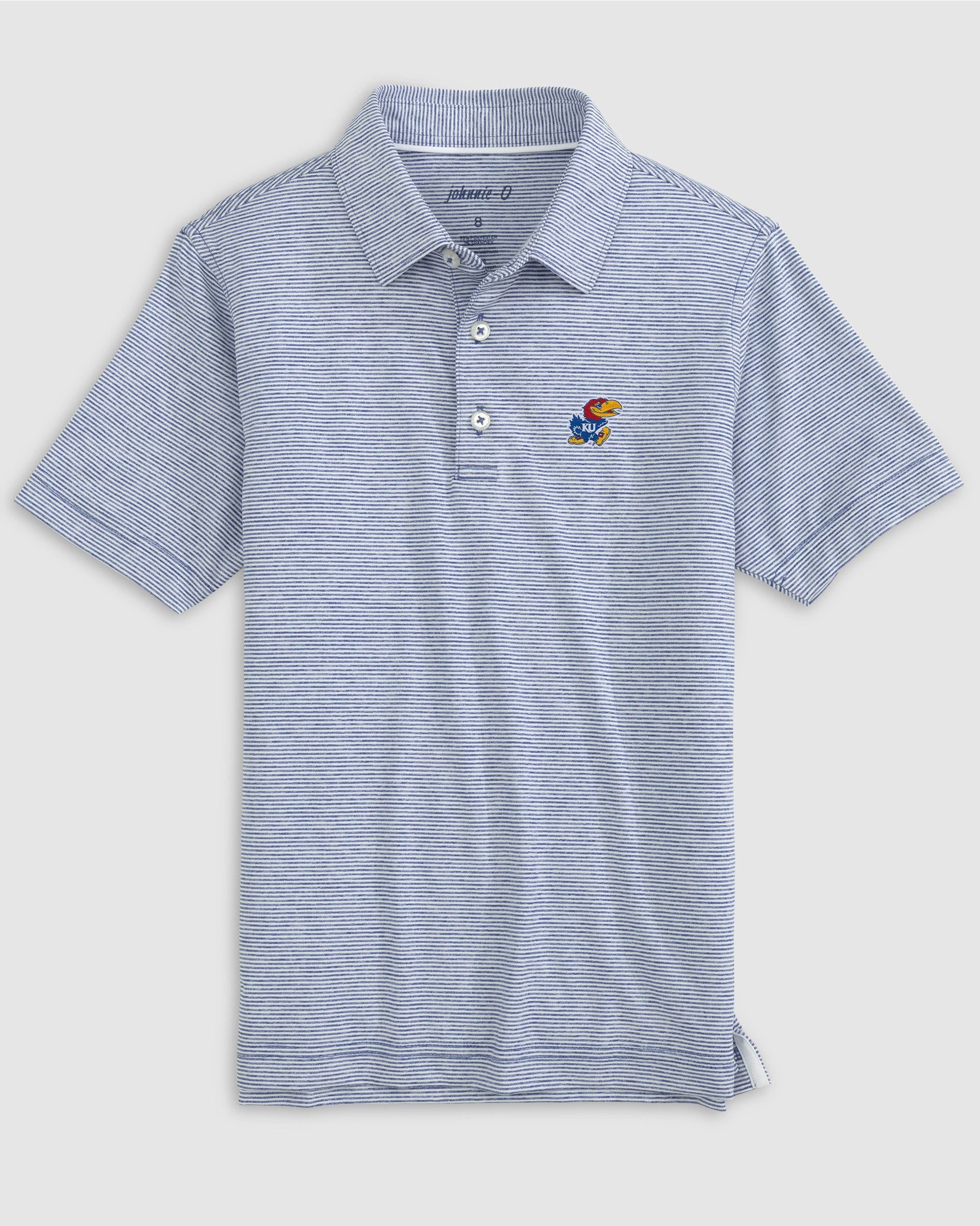 Kansas Lyndonn Jr. Striped Jersey Performance Polo - Image 10
