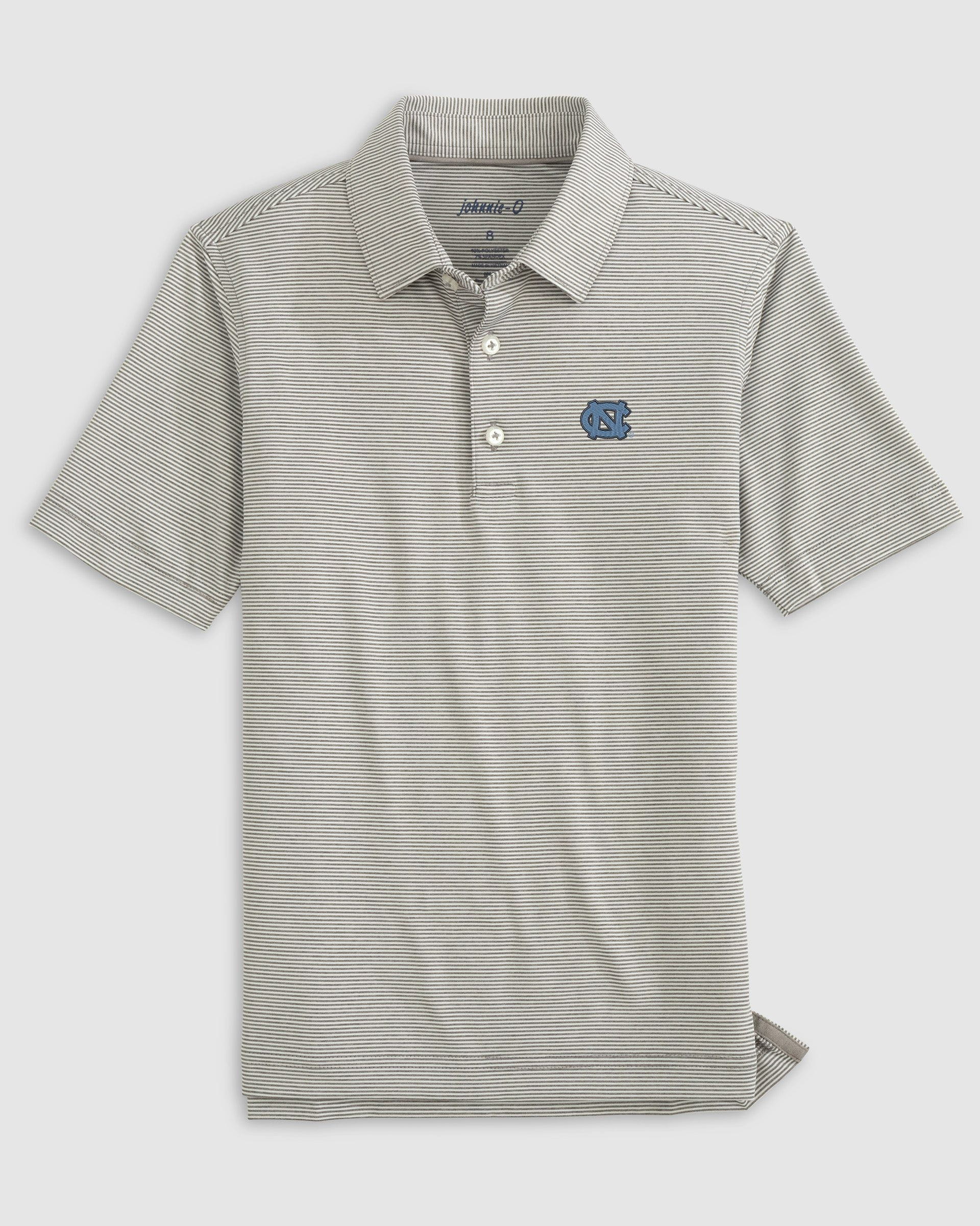 University of North Carolina Lyndonn Jr. Striped Jersey Performance Polo - Image 3