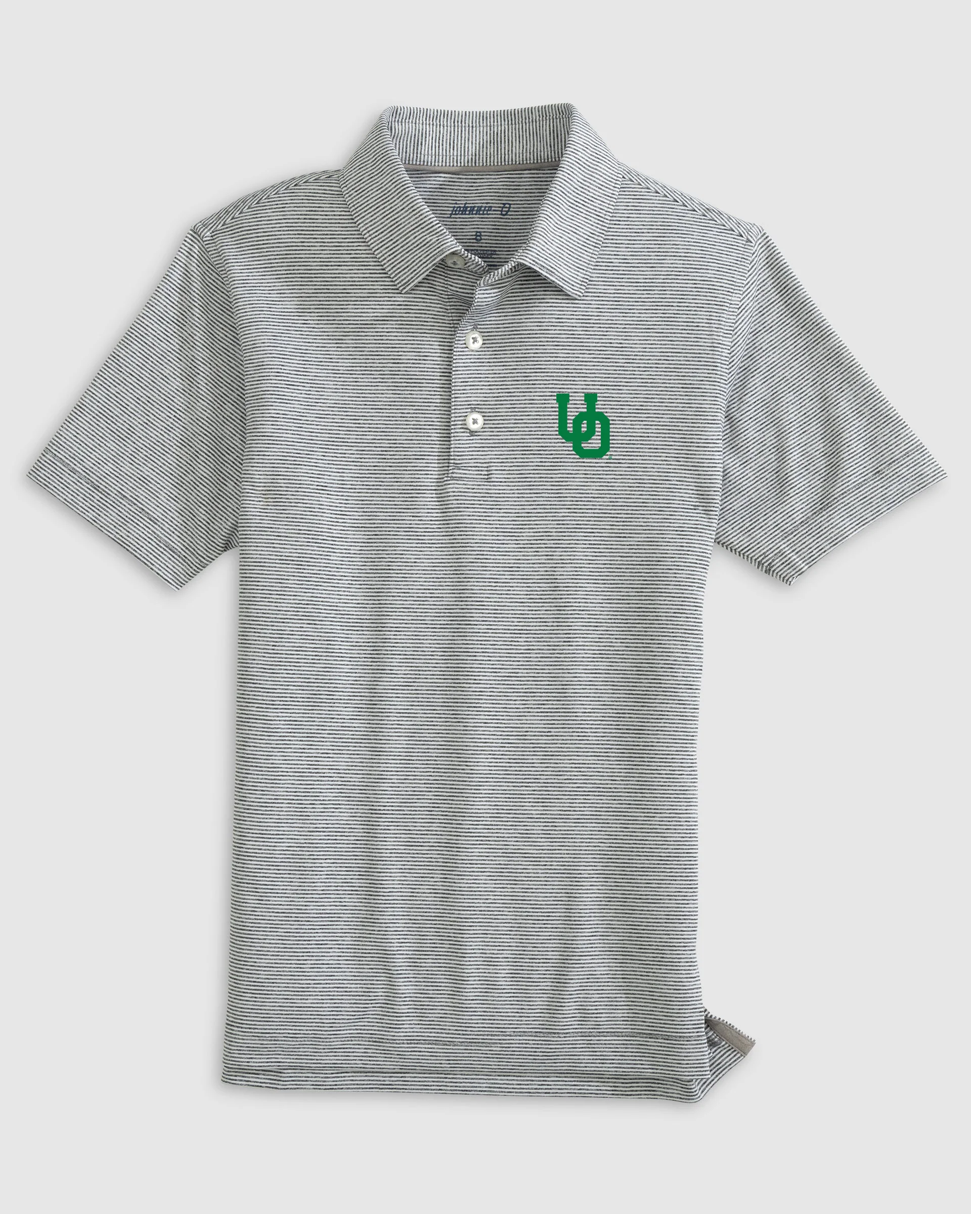 University of Oregon Lyndonn Jr. Striped Jersey Performance Polo - Image 2