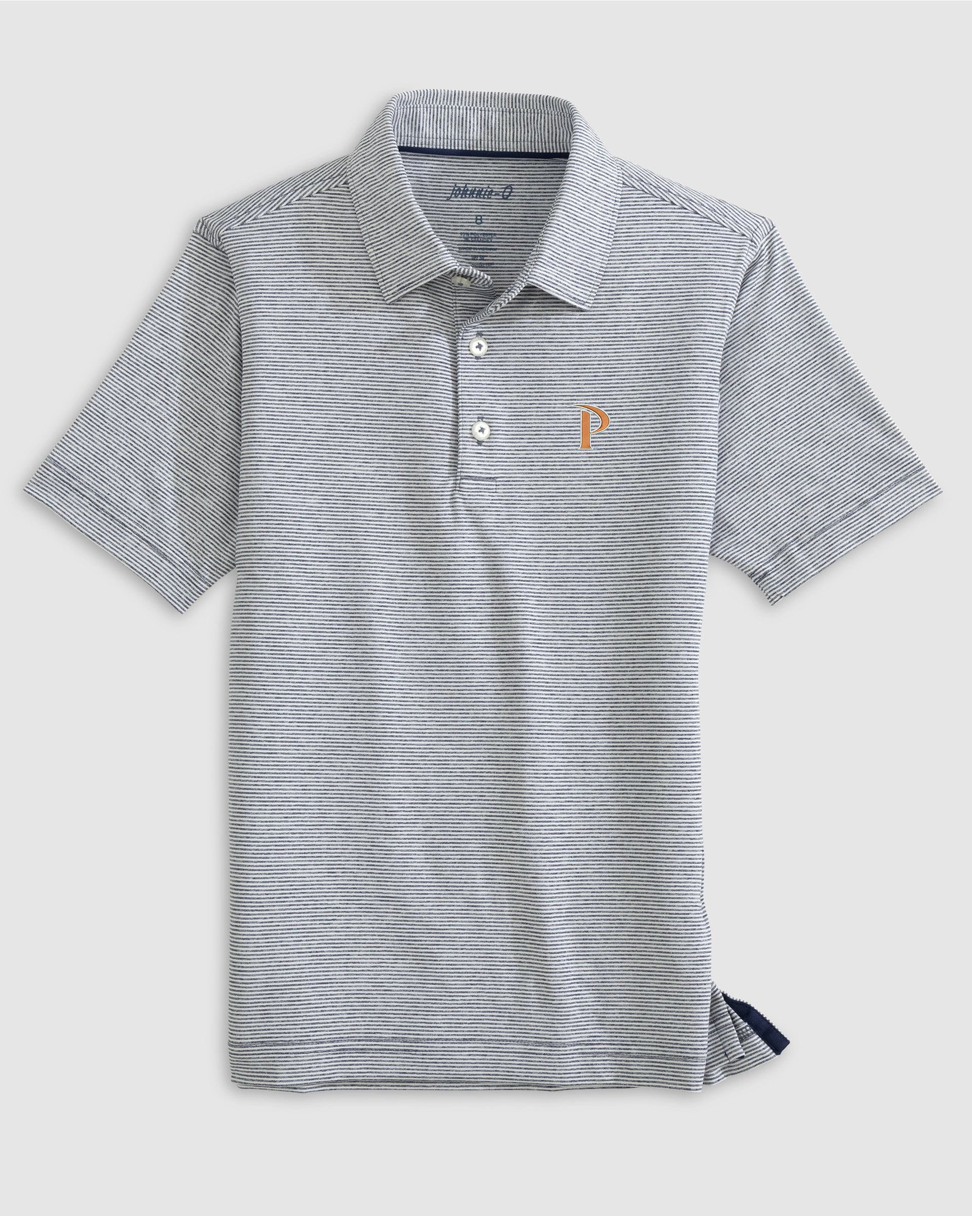 Pepperdine Lyndonn Jr. Striped Jersey Performance Polo