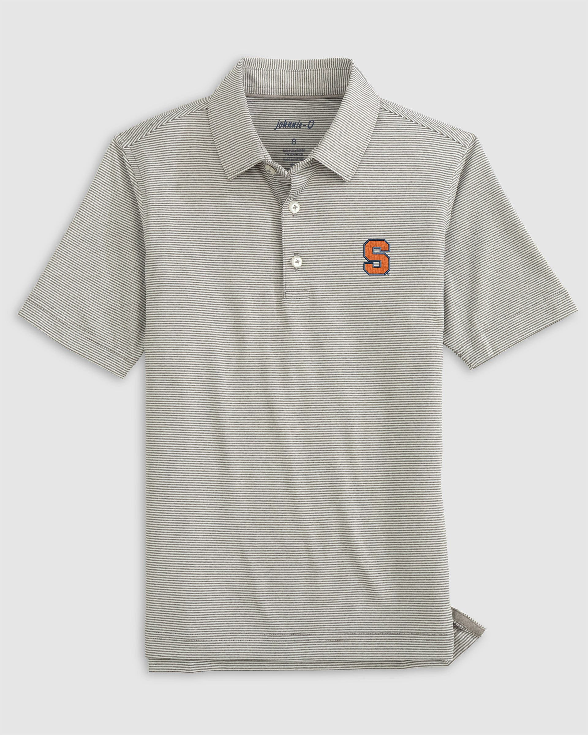 Syracuse Lyndonn Jr. Striped Jersey Performance Polo