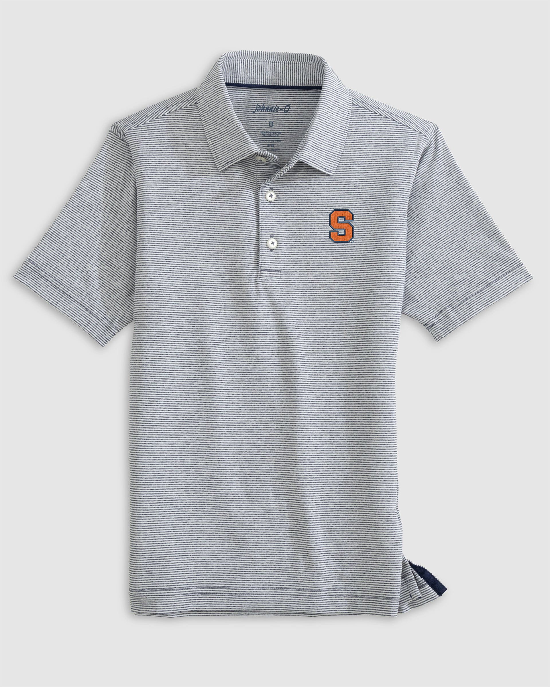 Syracuse Lyndonn Jr. Striped Jersey Performance Polo - Image 2