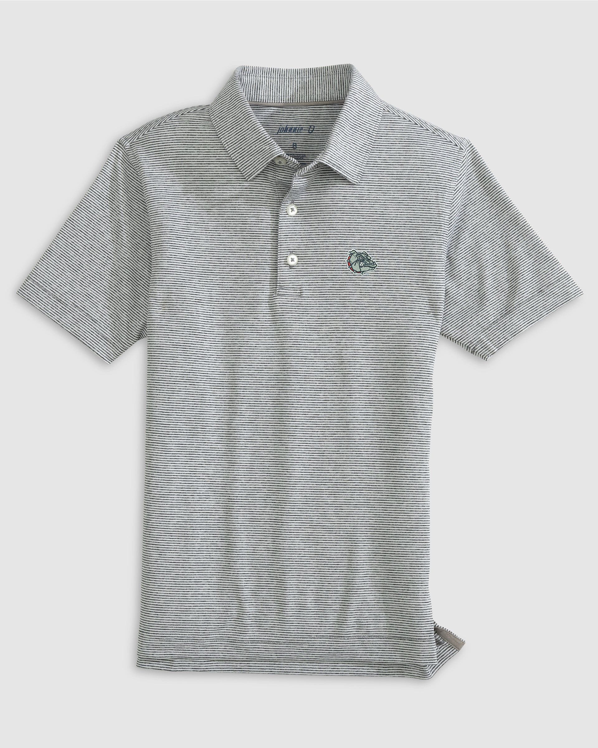 Gonzaga University Lyndonn Jr. Striped Jersey Performance Polo